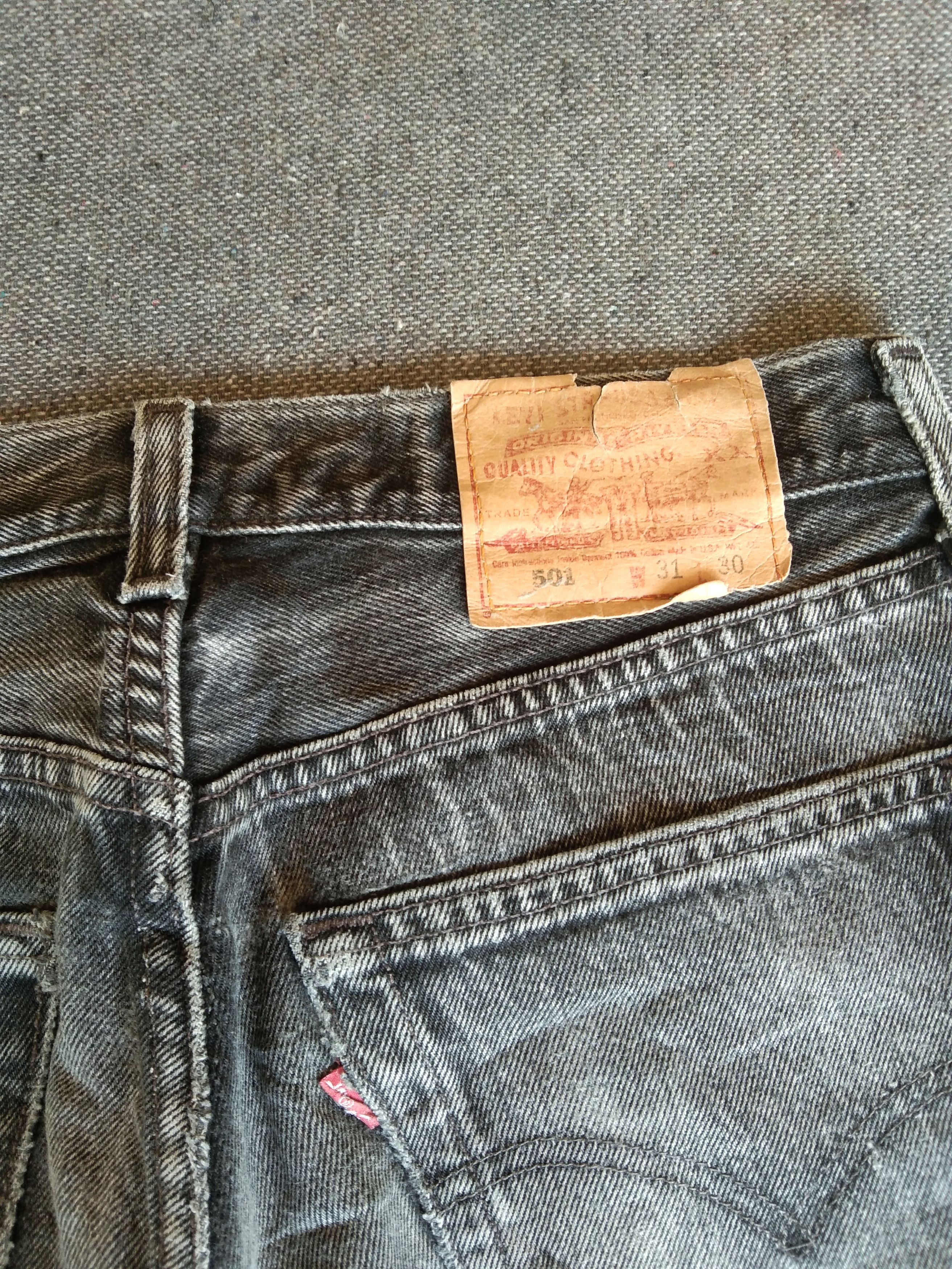 Levi's 90s Vintage Levi's 501 Made In USA Repaired Distressed Jeans Size US 31 - 4 Thumbnail