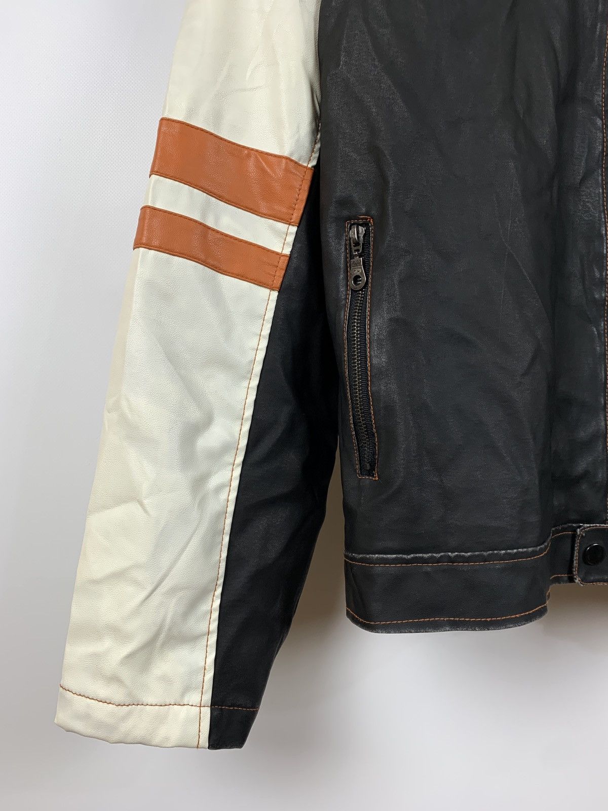 Vintage Vintage Speedway Monza Racing Moto Leather Jacket Size US XL / EU 56 / 4 - 14 Thumbnail