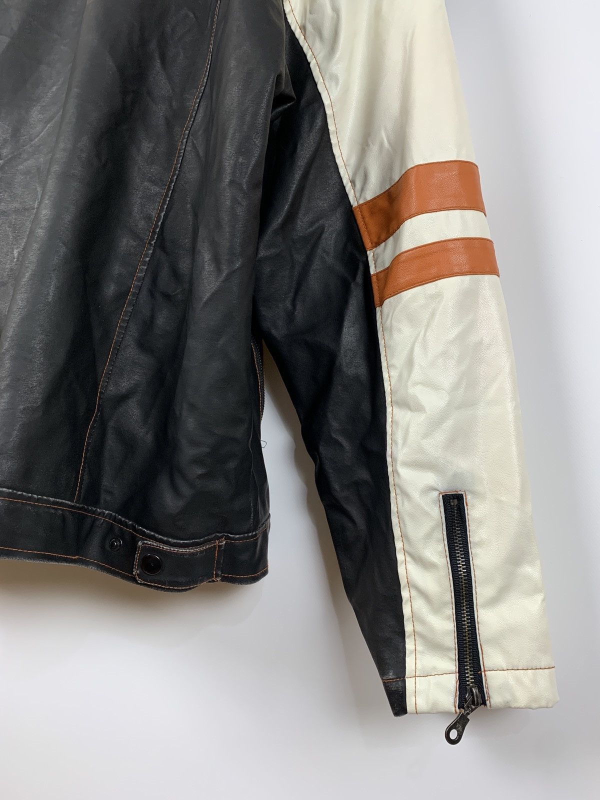 Vintage Vintage Speedway Monza Racing Moto Leather Jacket Size US XL / EU 56 / 4 - 19 Thumbnail