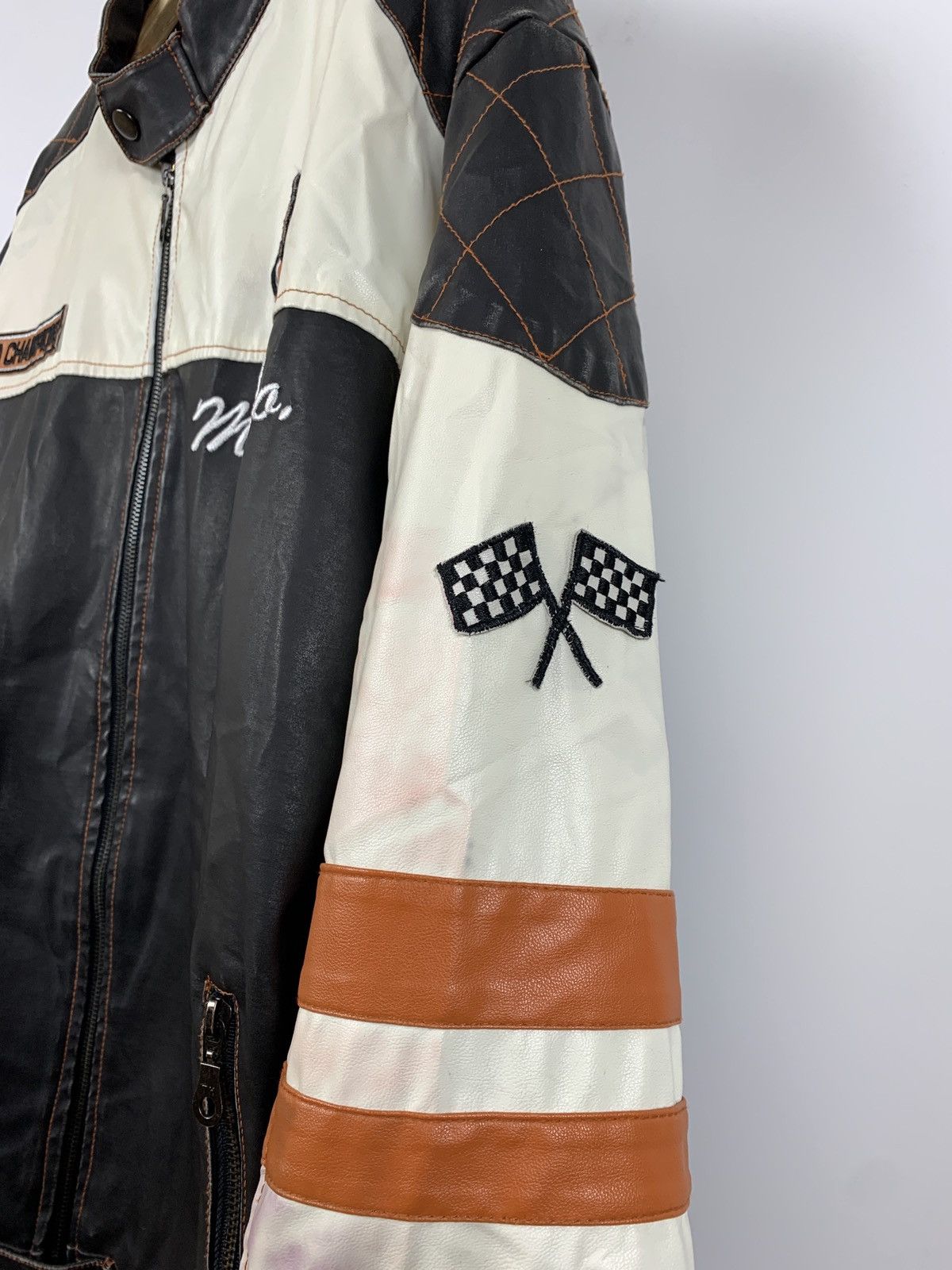 Vintage Vintage Speedway Monza Racing Moto Leather Jacket Size US XL / EU 56 / 4 - 11 Thumbnail