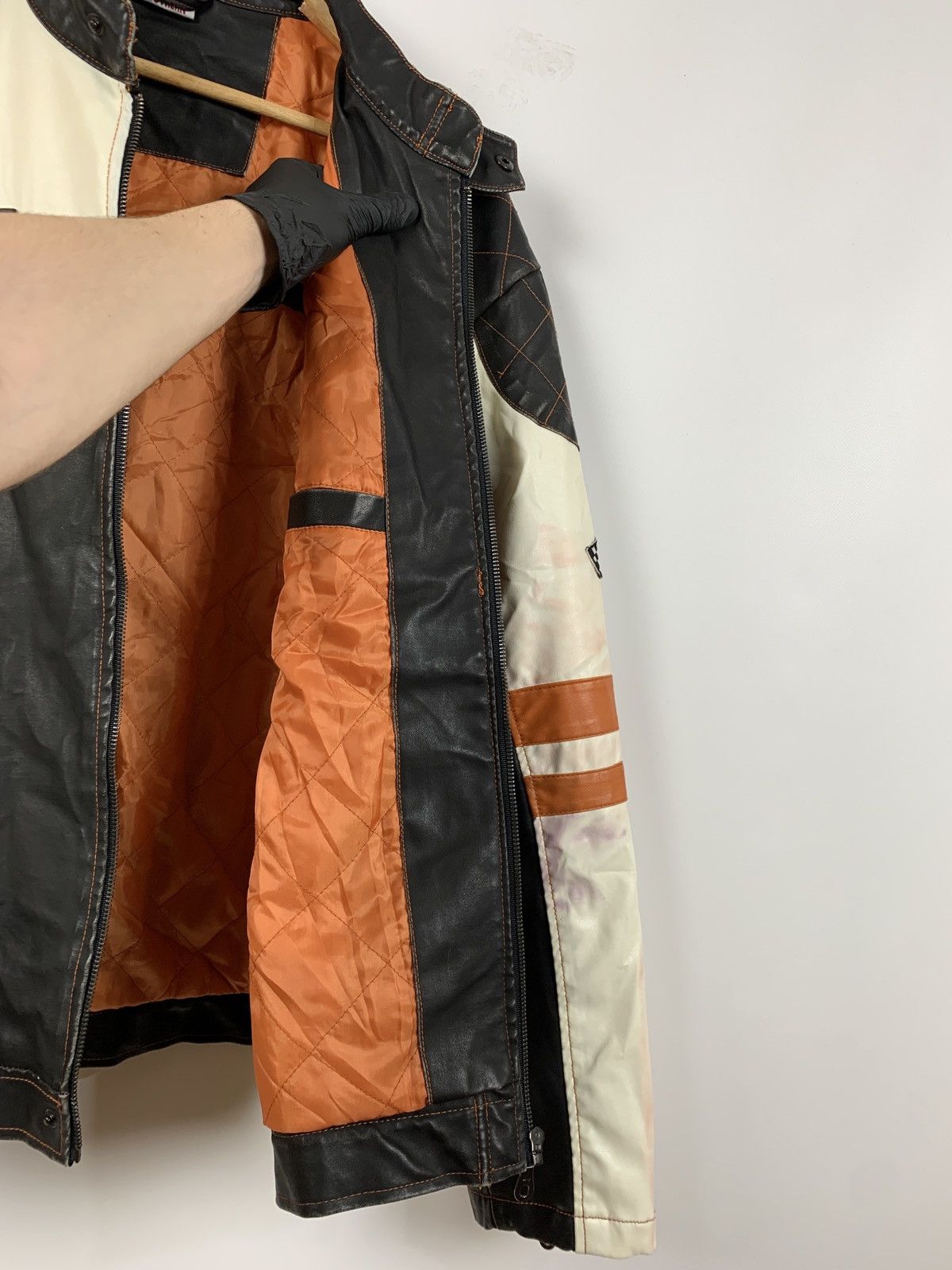 Vintage Vintage Speedway Monza Racing Moto Leather Jacket Size US XL / EU 56 / 4 - 16 Thumbnail
