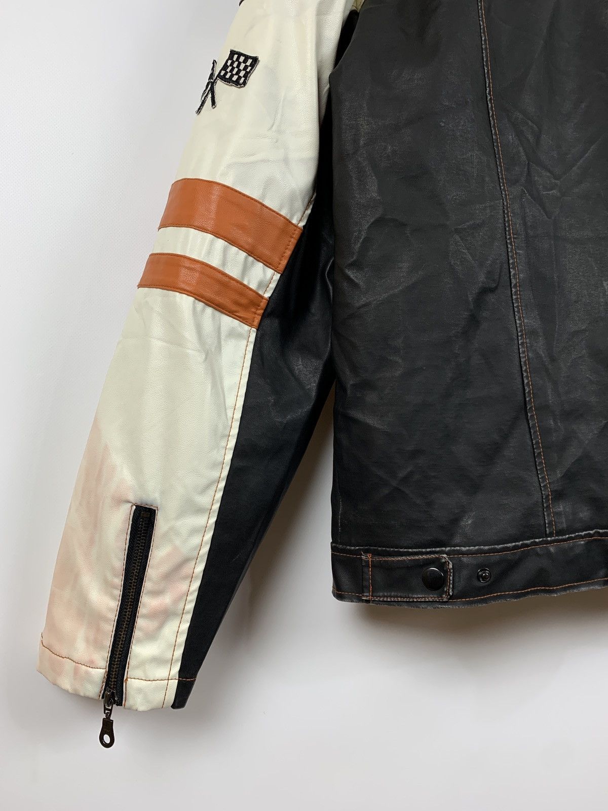 Vintage Vintage Speedway Monza Racing Moto Leather Jacket Size US XL / EU 56 / 4 - 17 Thumbnail