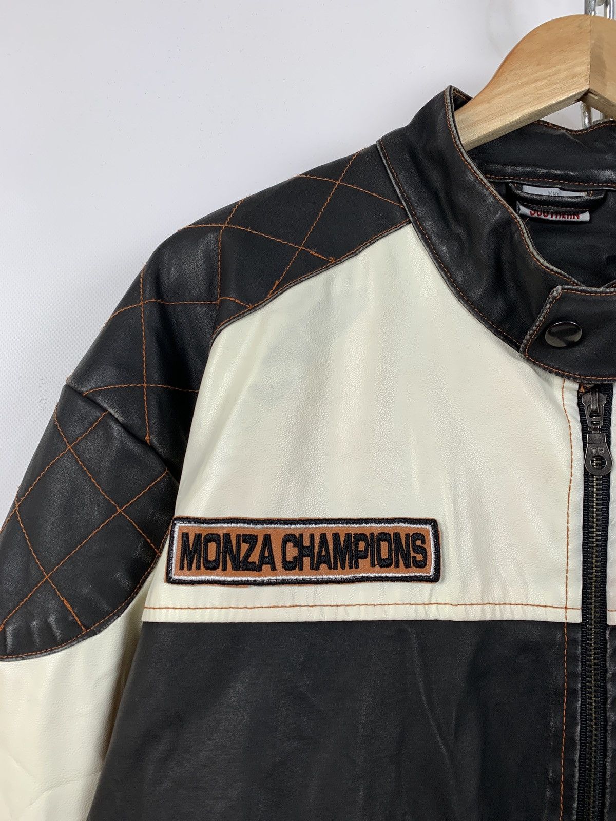 Vintage Vintage Speedway Monza Racing Moto Leather Jacket Size US XL / EU 56 / 4 - 6 Thumbnail