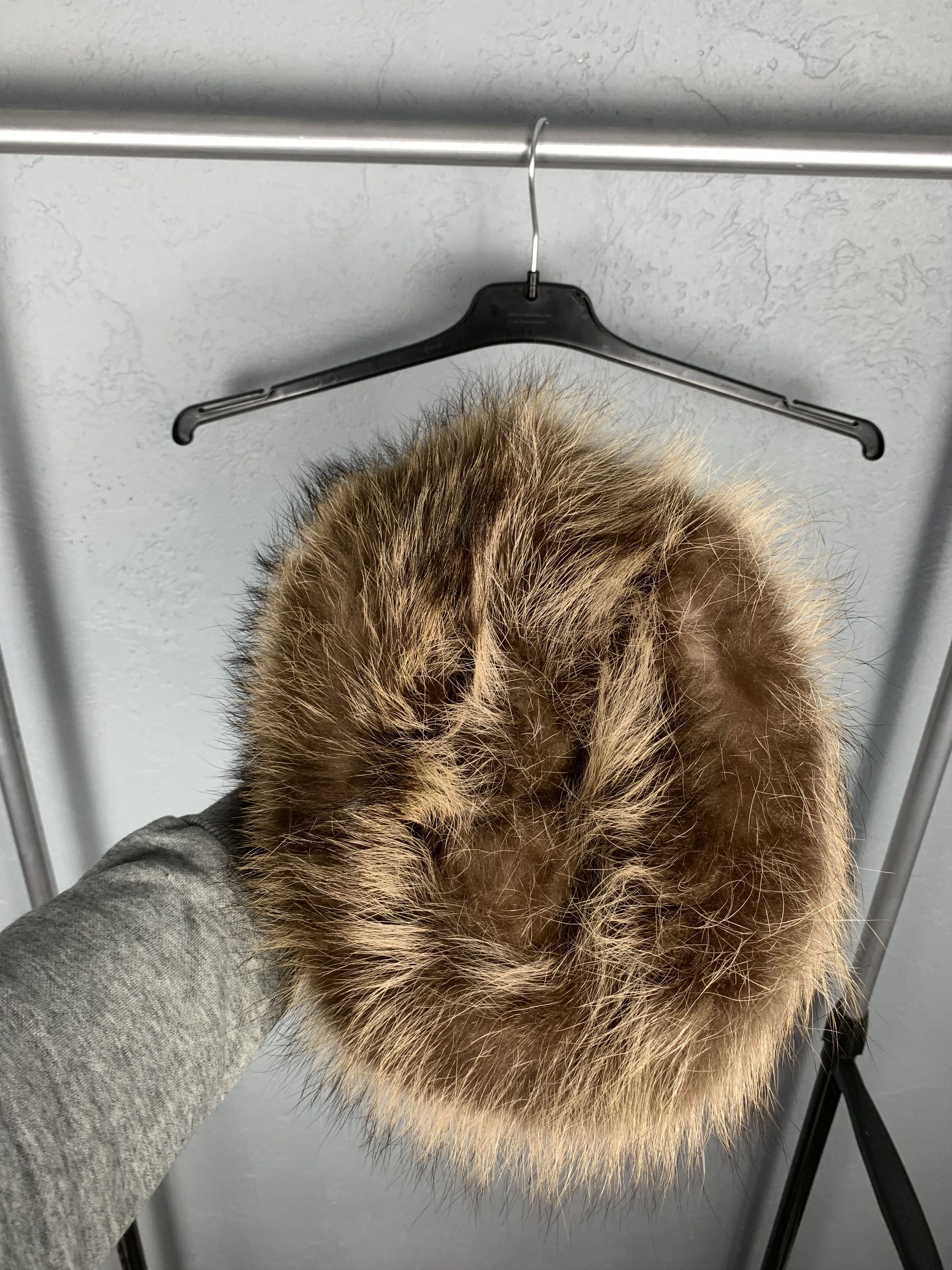 20471120 Vintage Mohair Hat Beanie Wool Fur USHANKA Y2K Fuzzy Size ONE SIZE - 4 Thumbnail