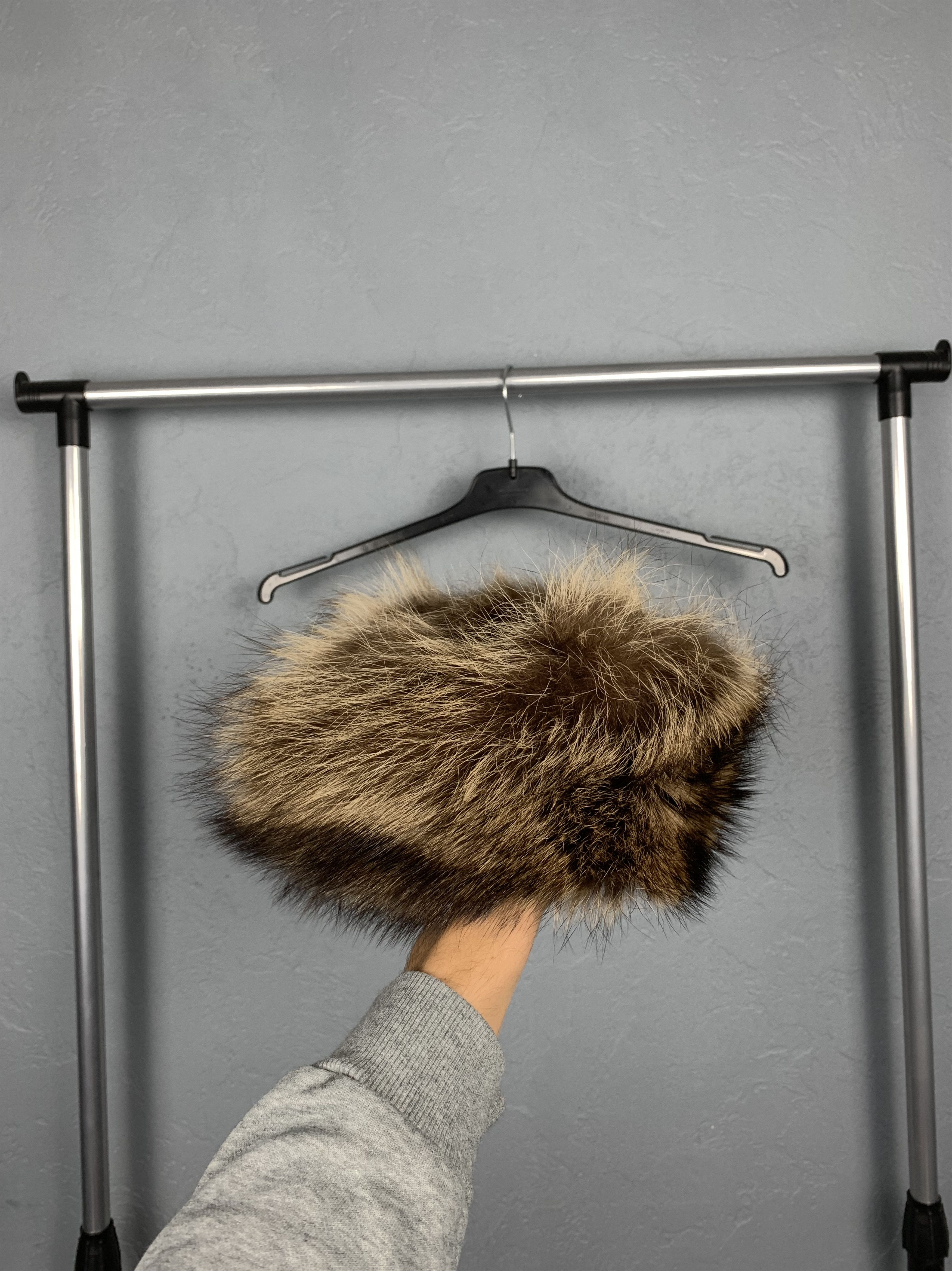 20471120 Vintage Mohair Hat Beanie Wool Fur USHANKA Y2K Fuzzy Size ONE SIZE - 2 Thumbnail