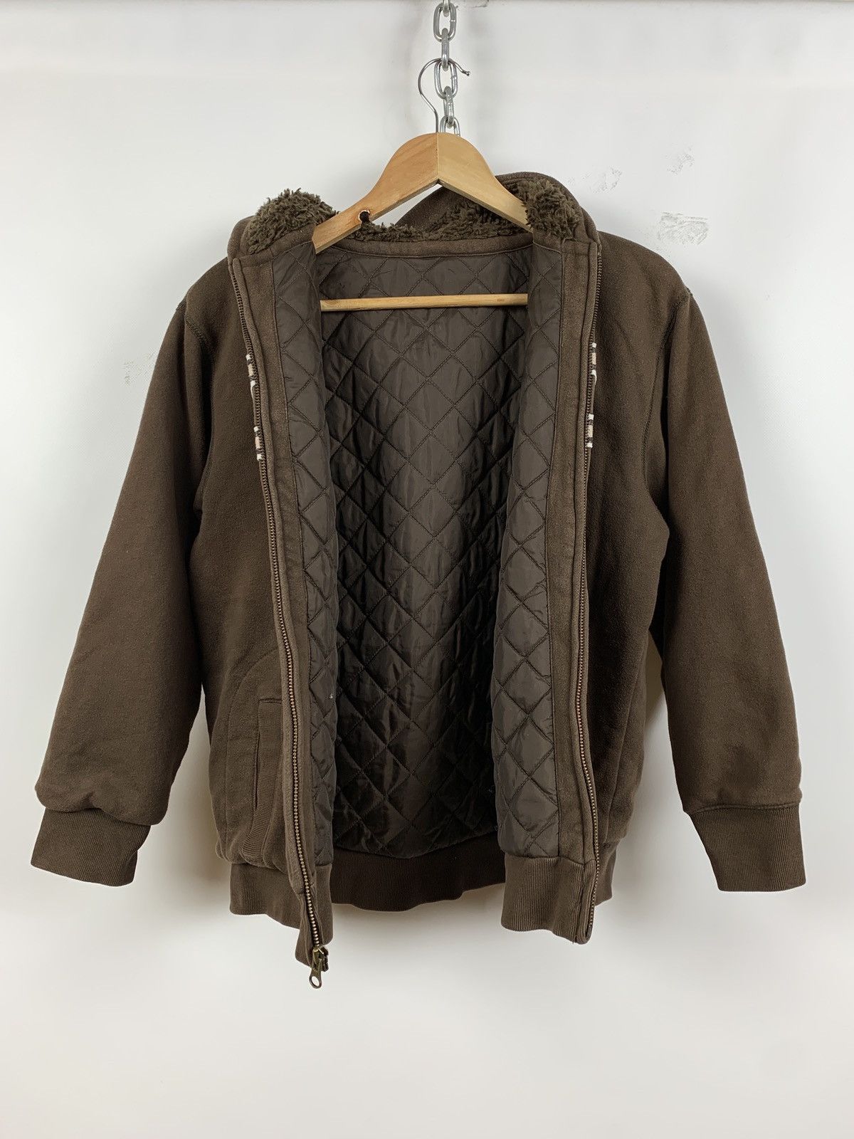 Gap 🤎Vintage Gap Rare Hype Brown Women’s Sherpa Hoodie Size S / US 4 / IT 40 - 6 Thumbnail