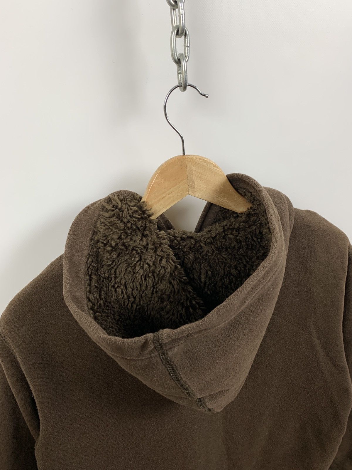 Gap 🤎Vintage Gap Rare Hype Brown Women’s Sherpa Hoodie Size S / US 4 / IT 40 - 20 Thumbnail