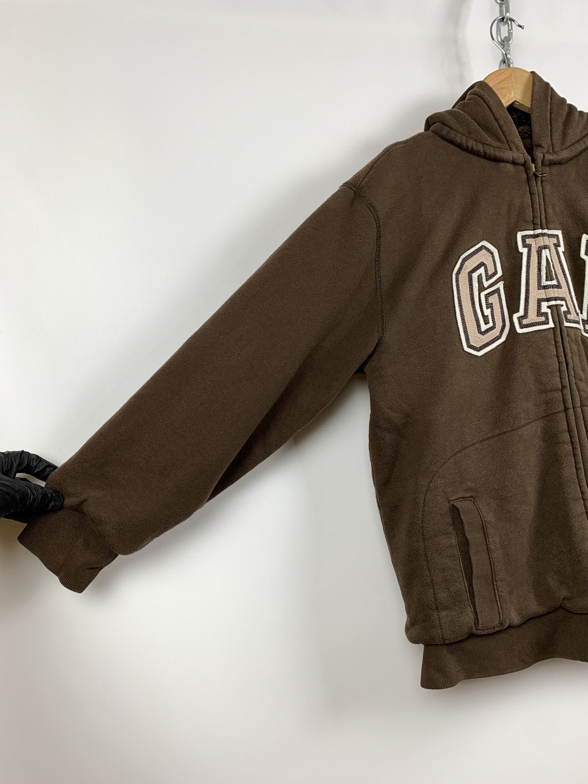 Gap 🤎Vintage Gap Rare Hype Brown Women’s Sherpa Hoodie Size S / US 4 / IT 40 - 15 Thumbnail