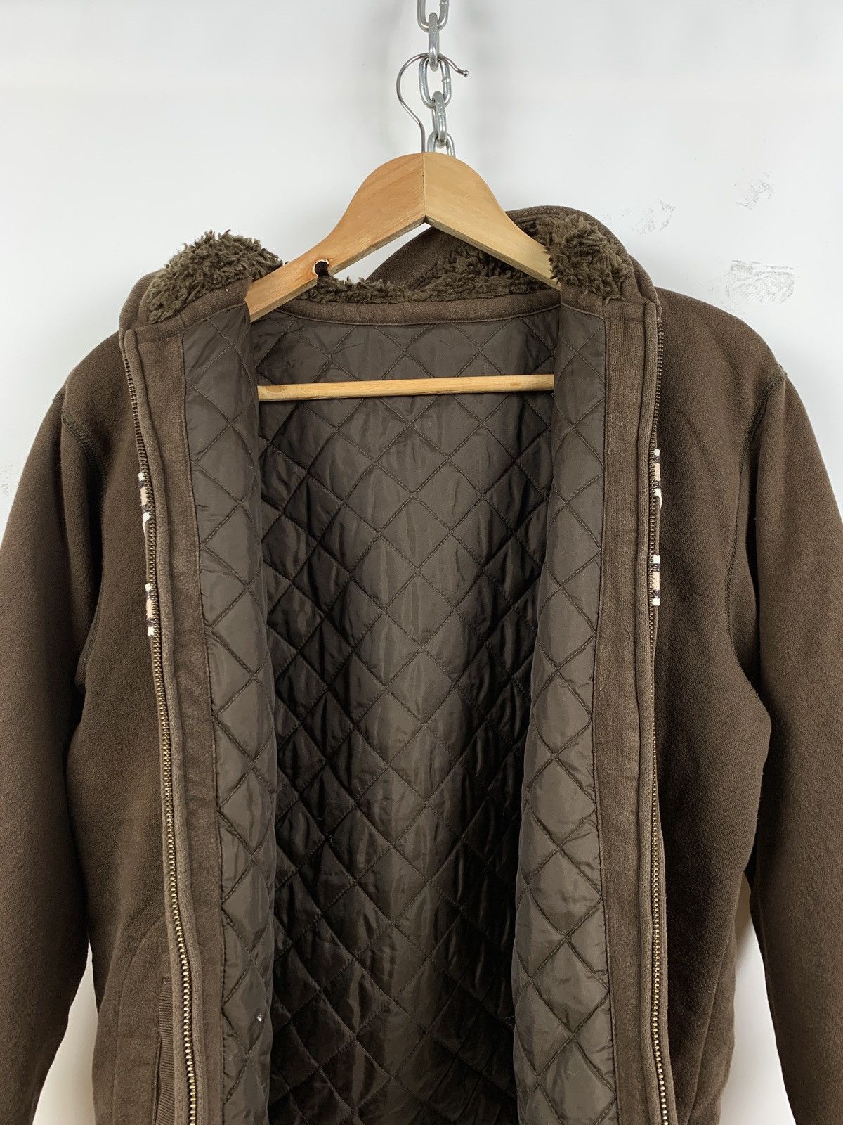 Gap 🤎Vintage Gap Rare Hype Brown Women’s Sherpa Hoodie Size S / US 4 / IT 40 - 17 Thumbnail