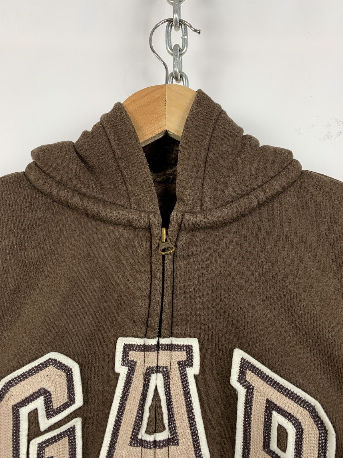 Gap 🤎Vintage Gap Rare Hype Brown Women’s Sherpa Hoodie Size S / US 4 / IT 40 - 11 Thumbnail
