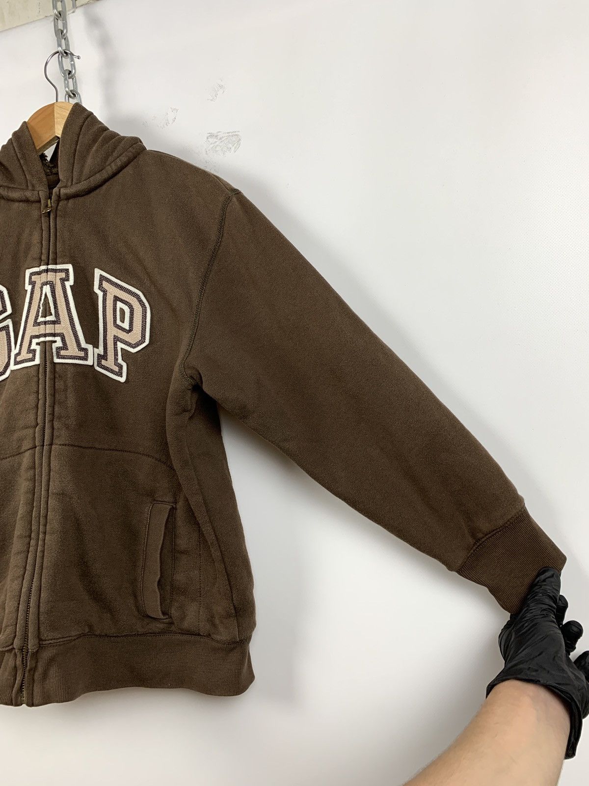 Gap 🤎Vintage Gap Rare Hype Brown Women’s Sherpa Hoodie Size S / US 4 / IT 40 - 16 Thumbnail