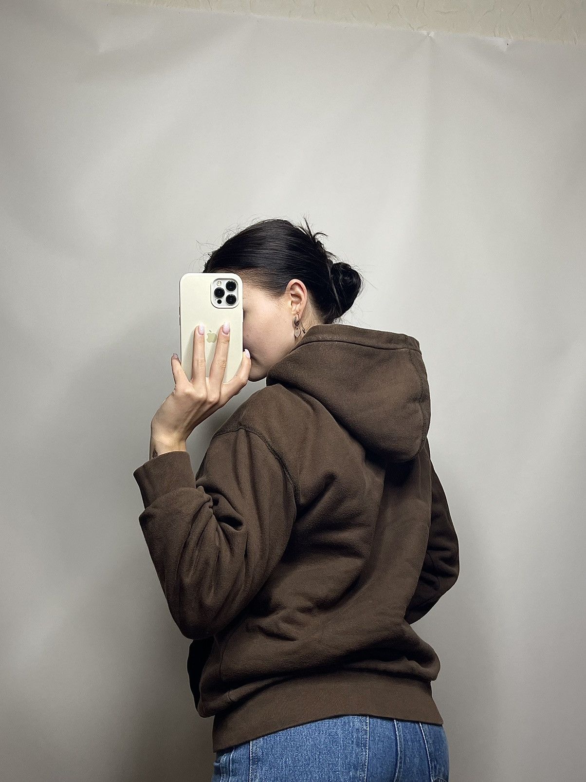 Gap 🤎Vintage Gap Rare Hype Brown Women’s Sherpa Hoodie Size S / US 4 / IT 40 - 4 Thumbnail