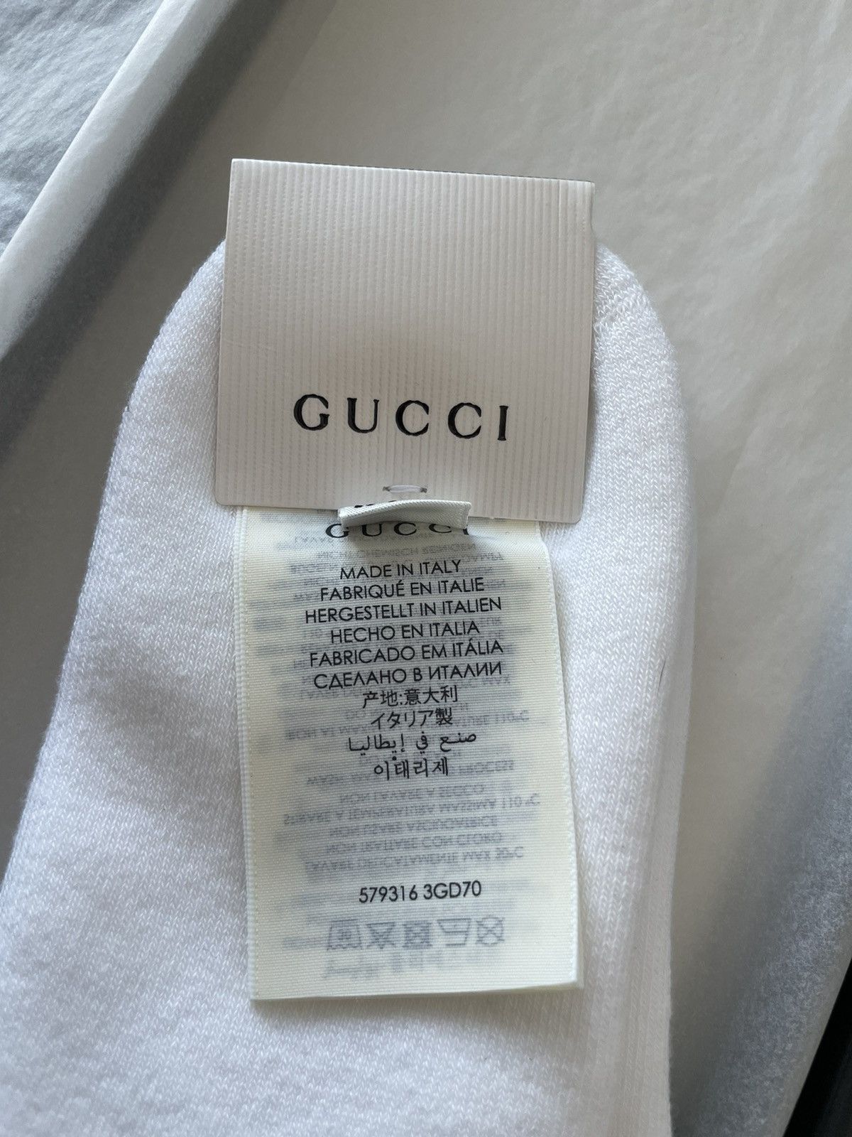 Gucci Rare Brand NEW Super Runway Unisex Gucci Rose Logo Socks Size ONE SIZE - 5 Thumbnail