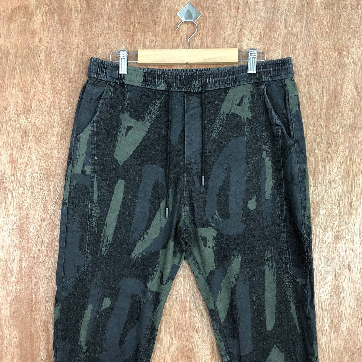 Japanese Brand Japan Art spell out jogger streetwear Cargo Pants #c891 Size US 33 - 2 Thumbnail