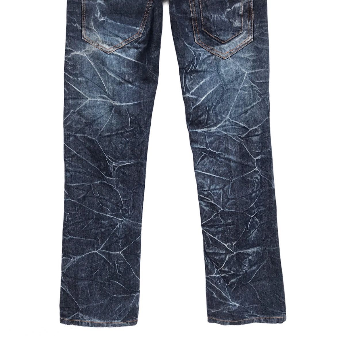 Japanese Brand Nylaus Jeans distressed heringbone double waist regular cut Size US 30 / EU 46 - 6 Thumbnail