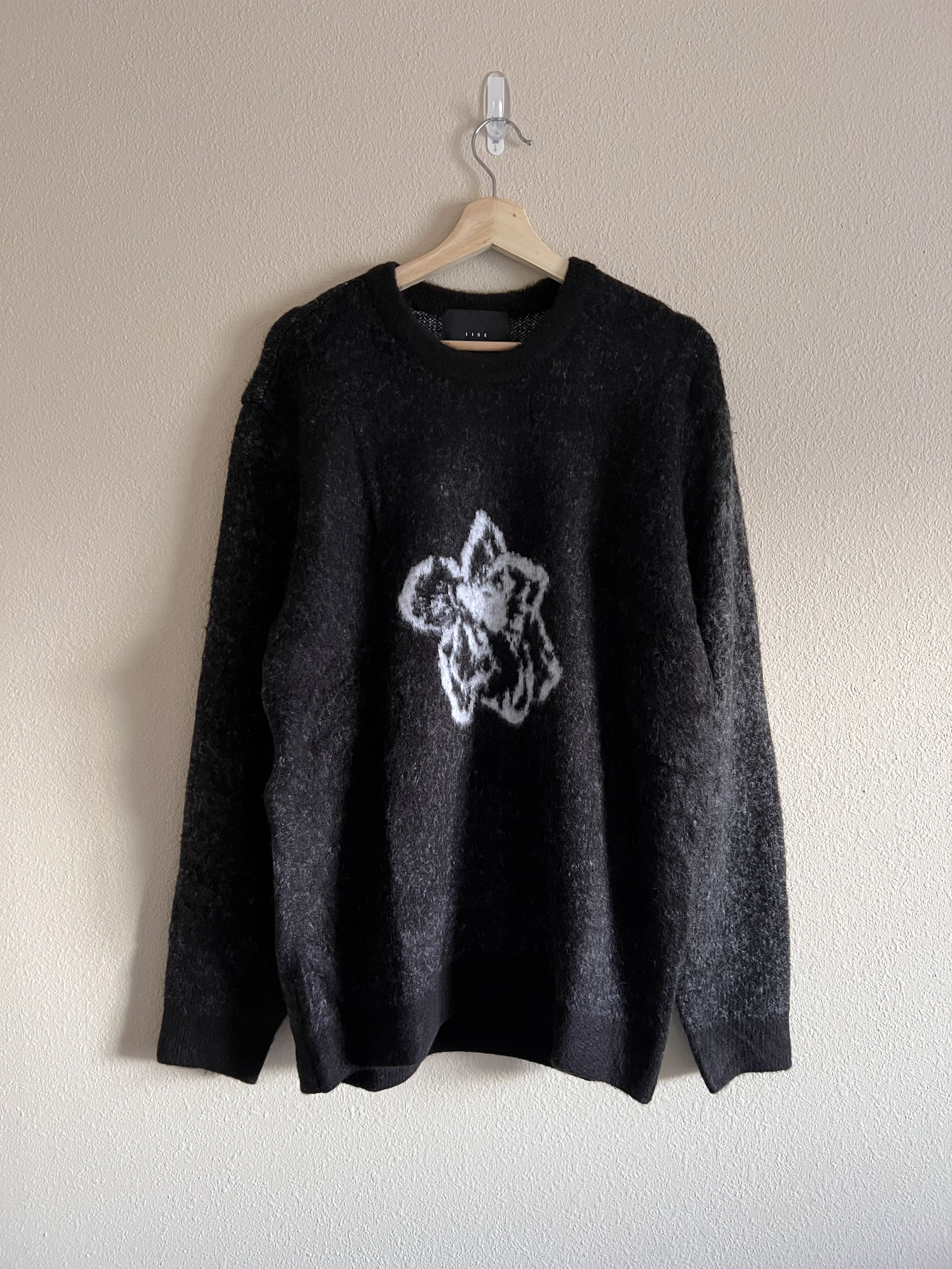 IISE IISE Petals Mohair Sweater in Black Size US L / EU 52-54 / 3 - 1 Thumbnail