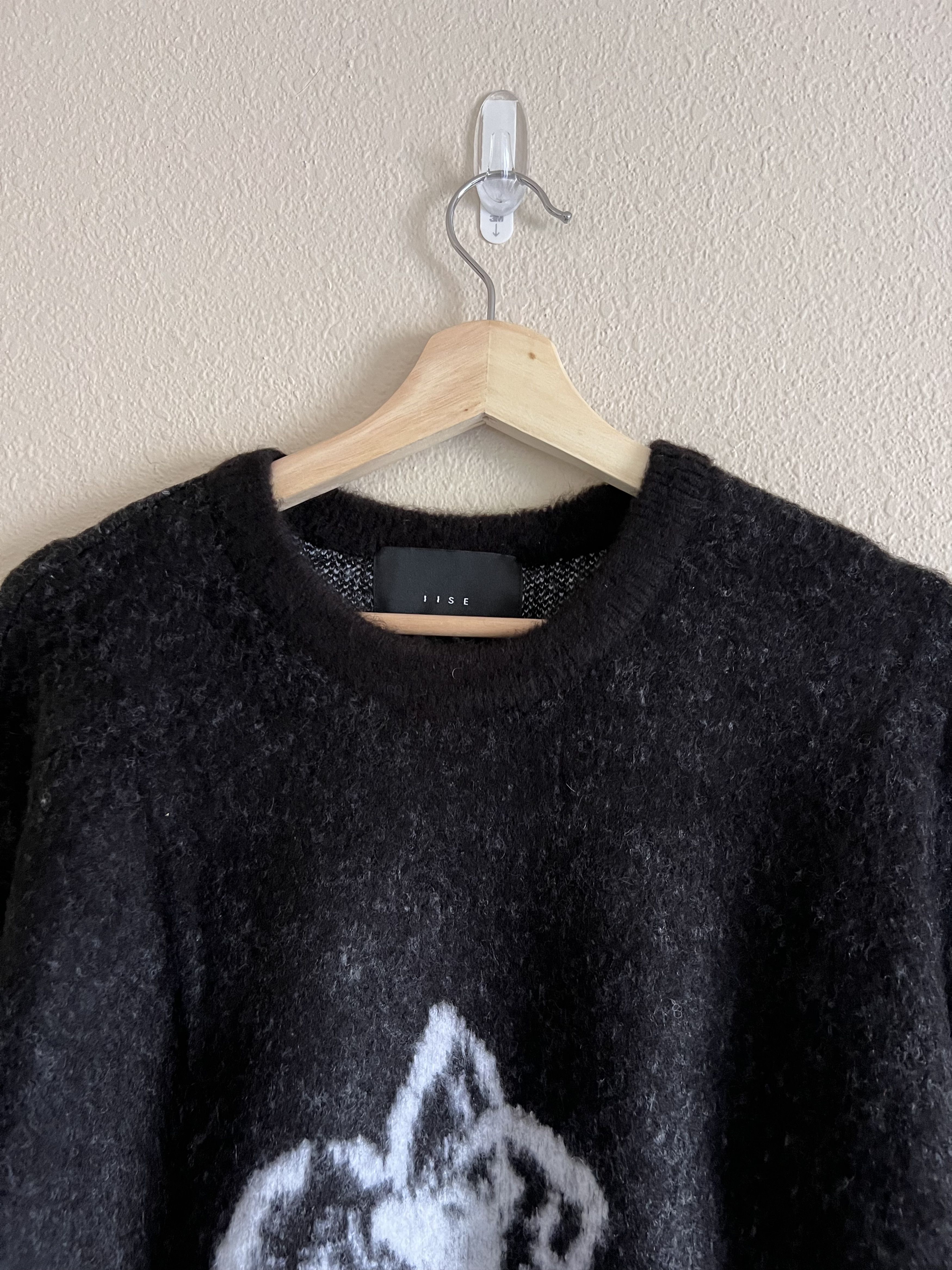IISE IISE Petals Mohair Sweater in Black Size US L / EU 52-54 / 3 - 2 Thumbnail