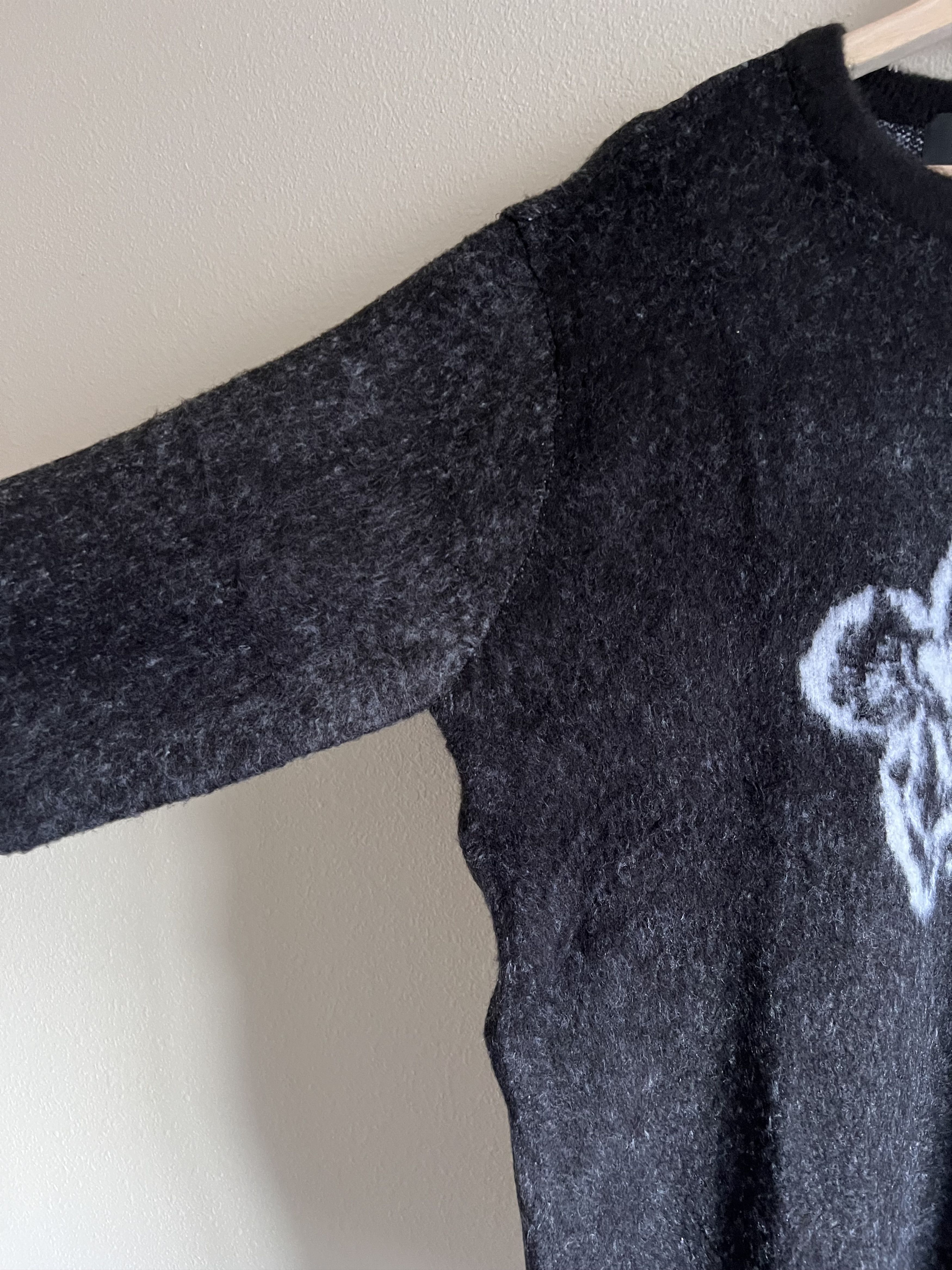 IISE IISE Petals Mohair Sweater in Black Size US L / EU 52-54 / 3 - 4 Thumbnail