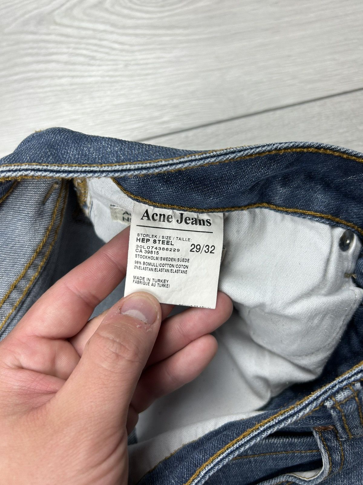 Acne Studios × Vintage Acne Studios Hep Steel Vintage denim jeans 29/32 Size US 29 - 5 Thumbnail