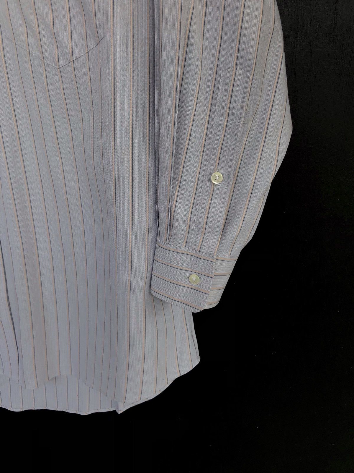 Issey Miyake Old Miyake's Classic Stripe B/D Shirt Steve Job Size US L / EU 52-54 / 3 - 3 Thumbnail
