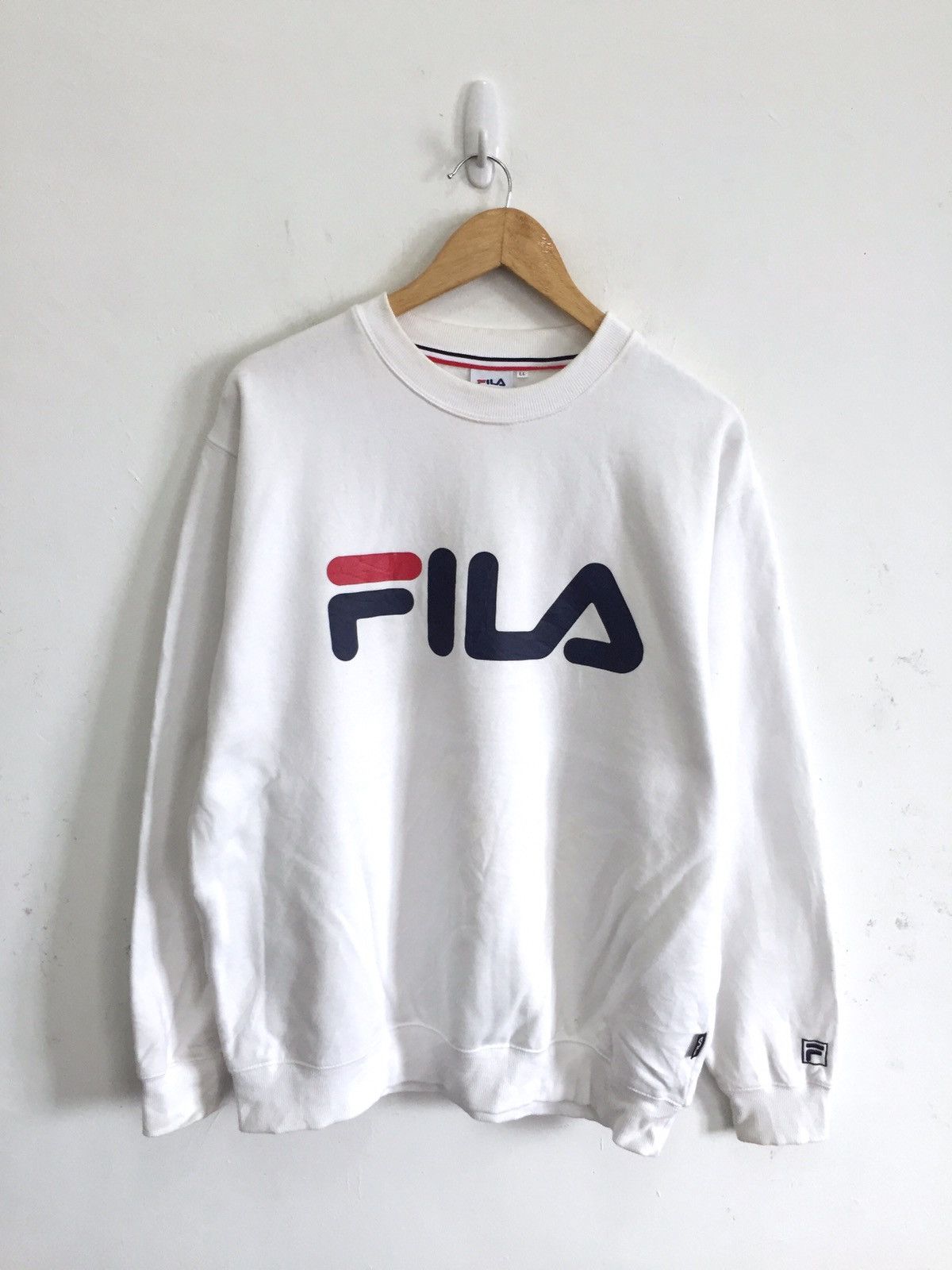 Fila Y2K Fila Spell Out Oversized Jumper Sweatshirt Size US L / EU 52-54 / 3 - 1 Thumbnail