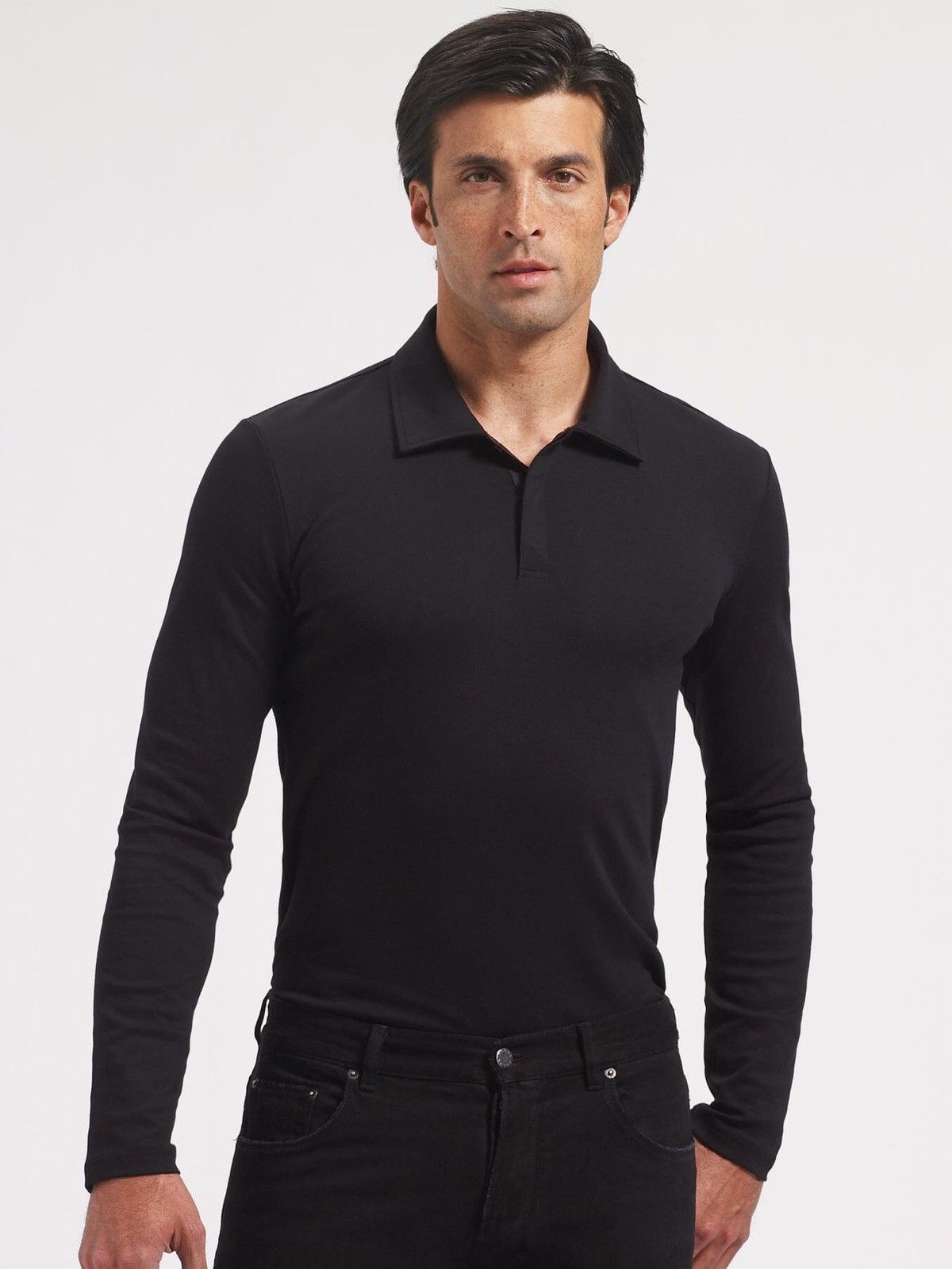 Prada GRAIL🔥SS00 Prada Milano Minimal LS Polo Shirt Size US M / EU 48-50 / 2 - 1 Thumbnail