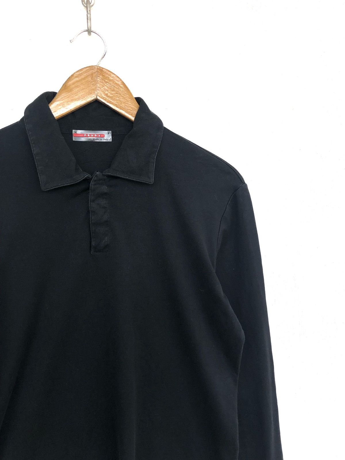 Prada GRAIL🔥SS00 Prada Milano Minimal LS Polo Shirt Size US M / EU 48-50 / 2 - 3 Thumbnail