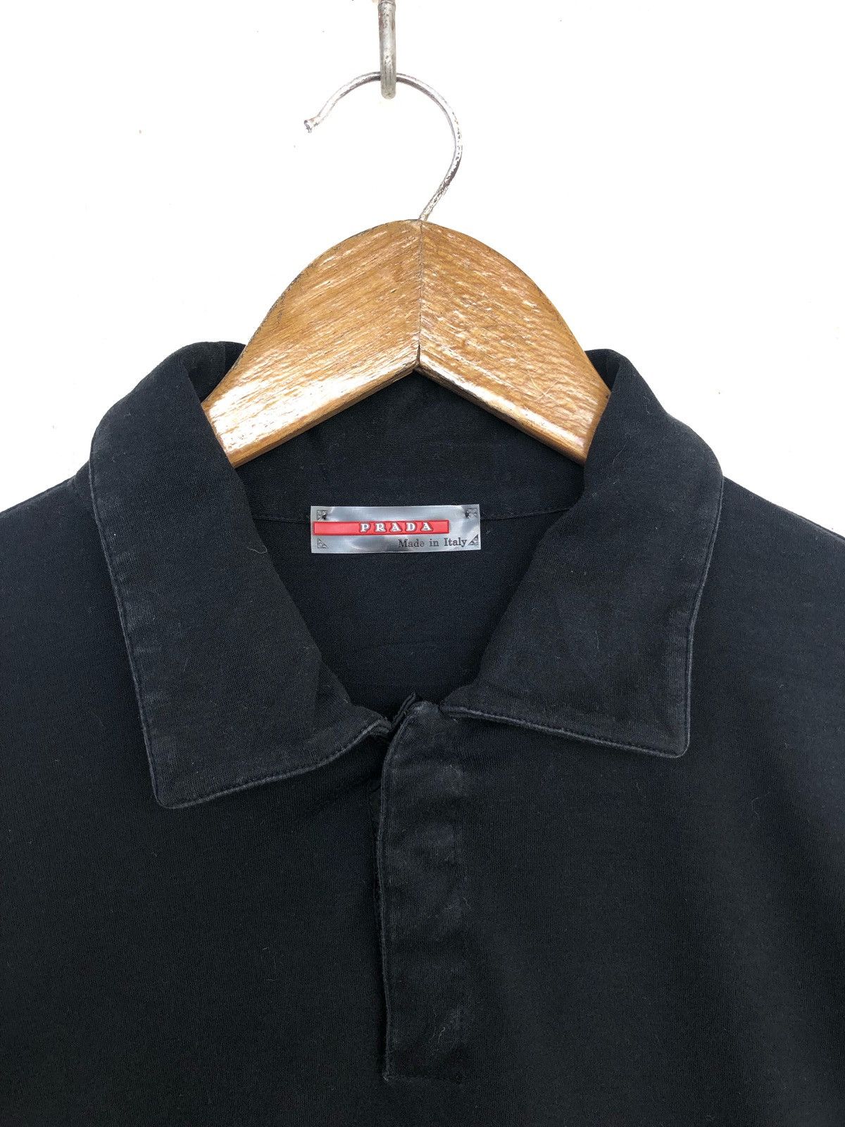 Prada GRAIL🔥SS00 Prada Milano Minimal LS Polo Shirt Size US M / EU 48-50 / 2 - 6 Thumbnail