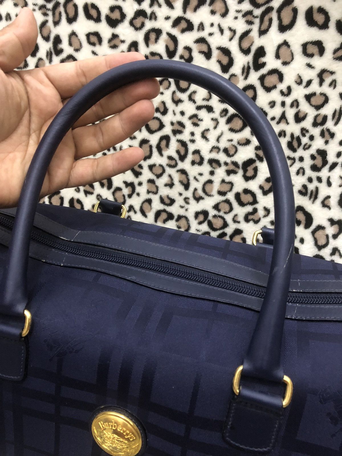 Burberry × Vintage Vintage Burberrys Boston Bag Size ONE SIZE - 14 Thumbnail