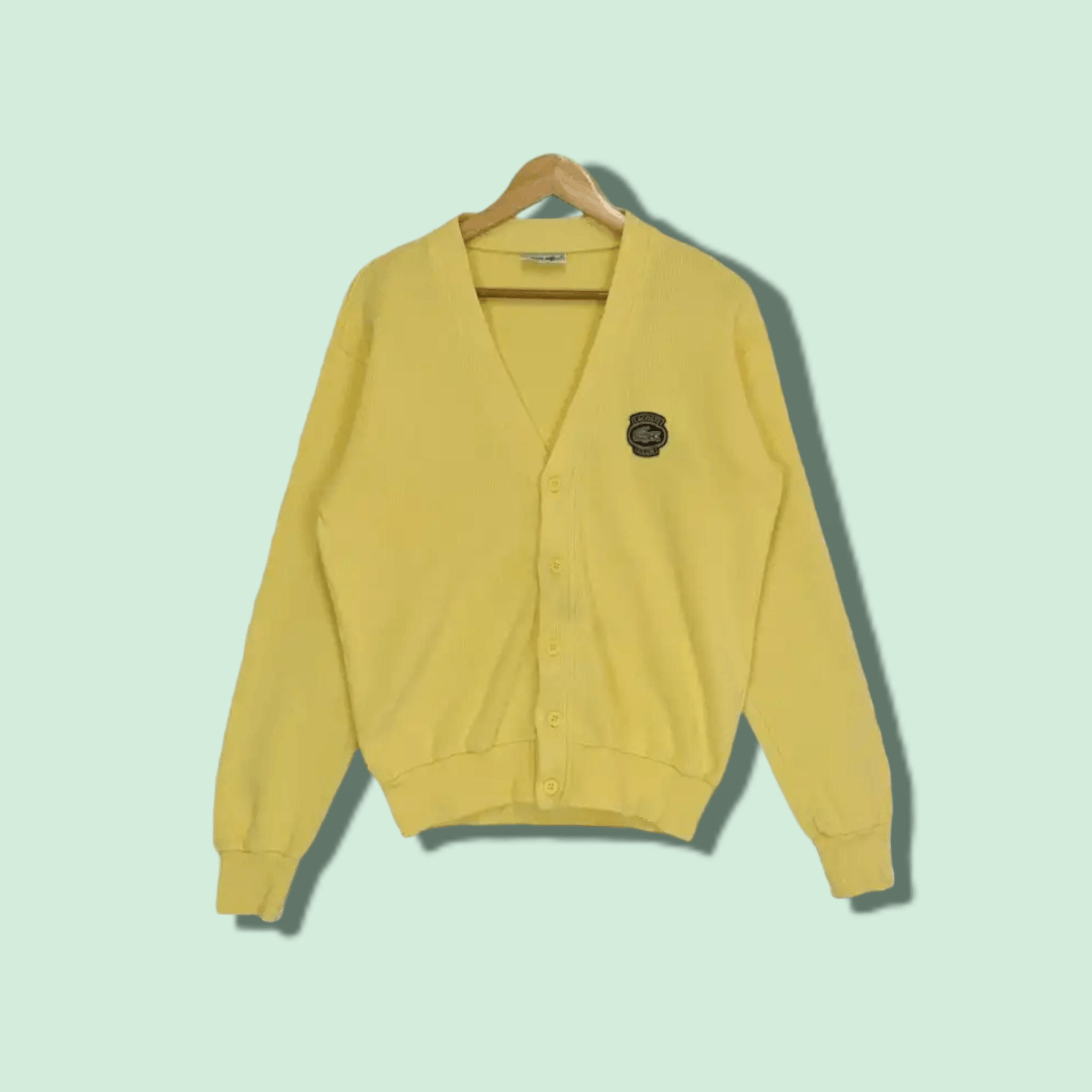 Lacoste Vintage LACOSTE Retro Style Cardigan Jacket Size US M / EU 48-50 / 2 - 1 Thumbnail
