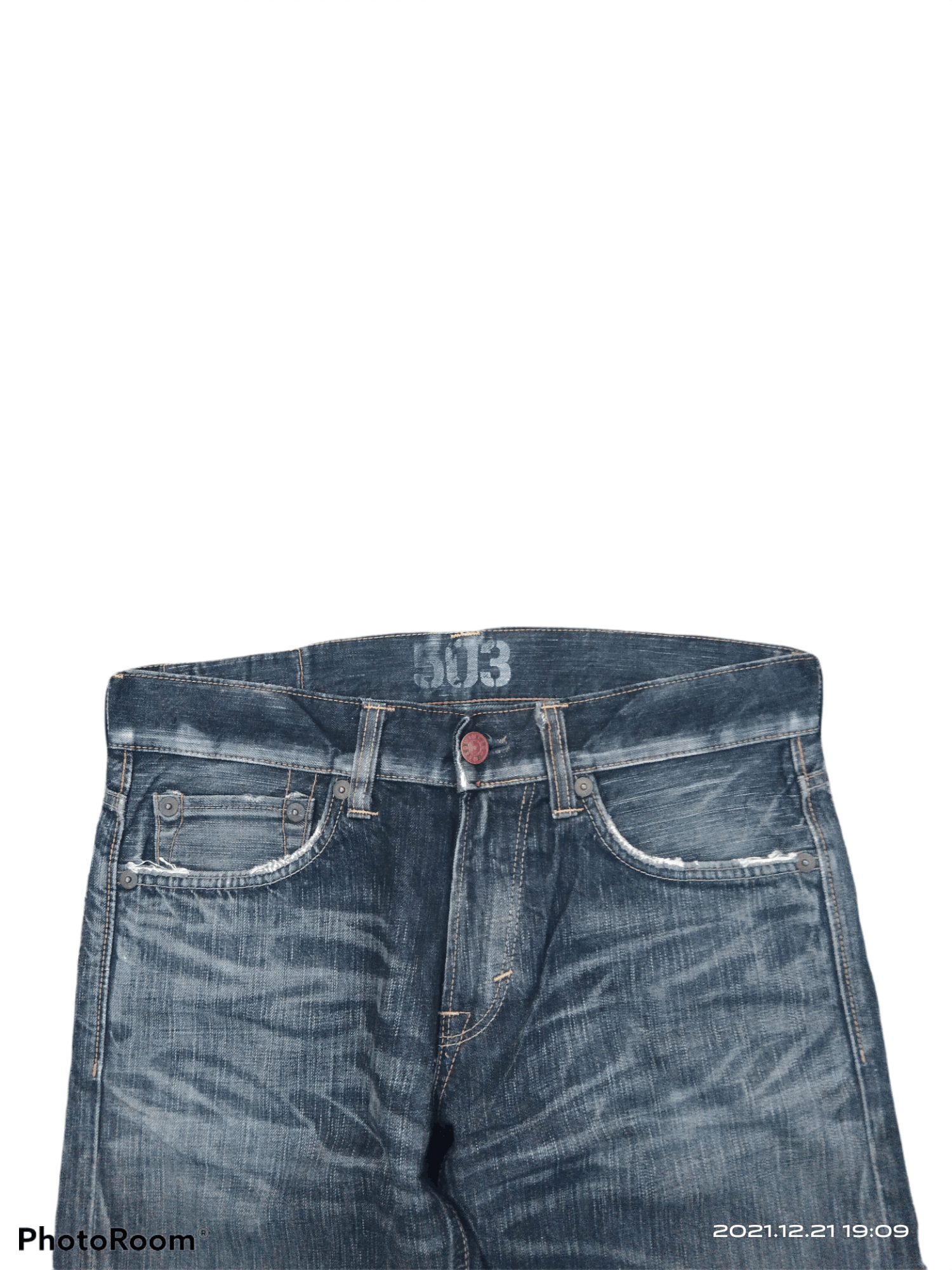 Other MADE IN JAPAN WASHED BLACK DISTRESSED EDWIN 503 DENIM PANTS Size US 33 - 3 Thumbnail