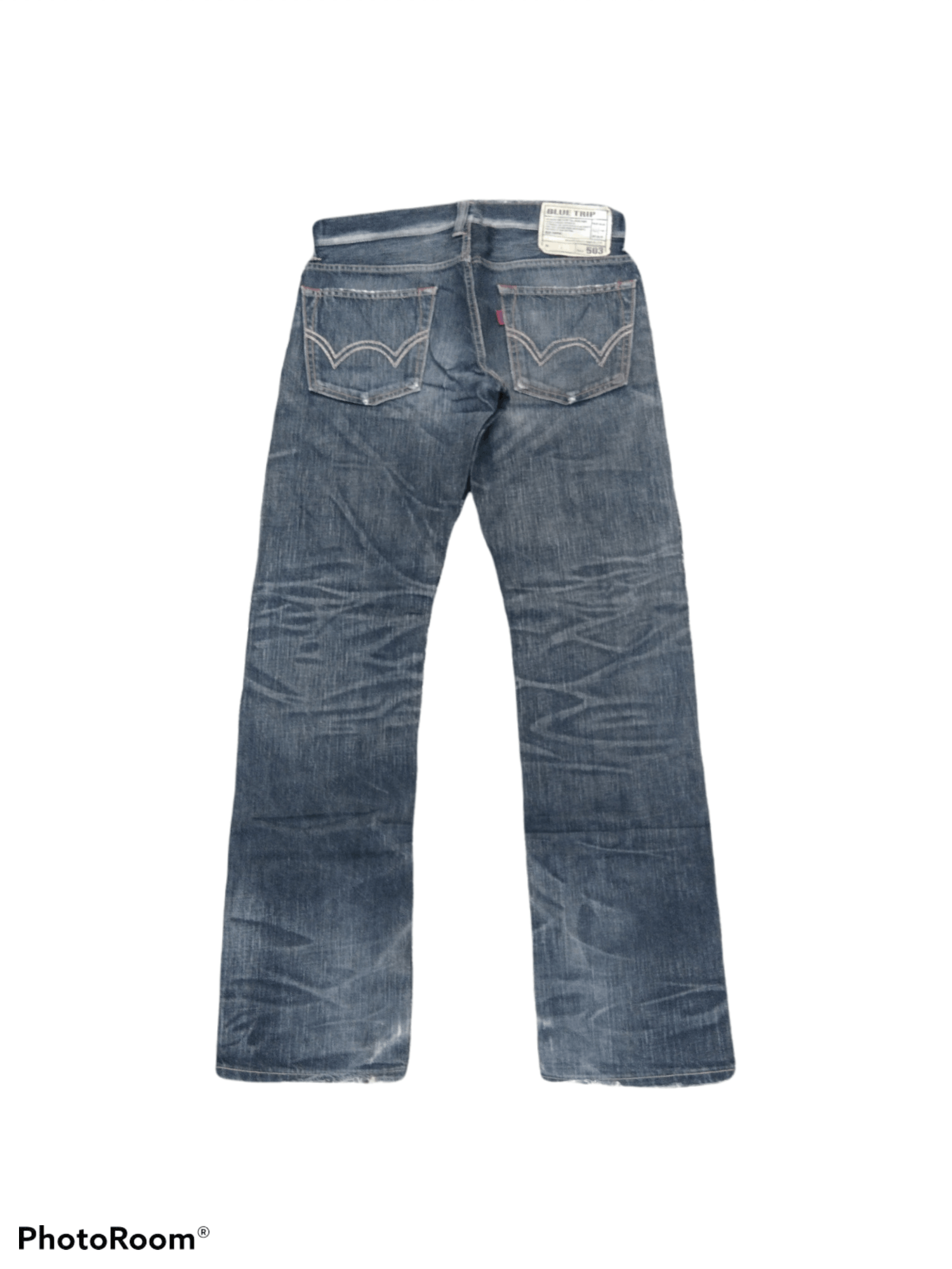 Other MADE IN JAPAN WASHED BLACK DISTRESSED EDWIN 503 DENIM PANTS Size US 33 - 2 Thumbnail