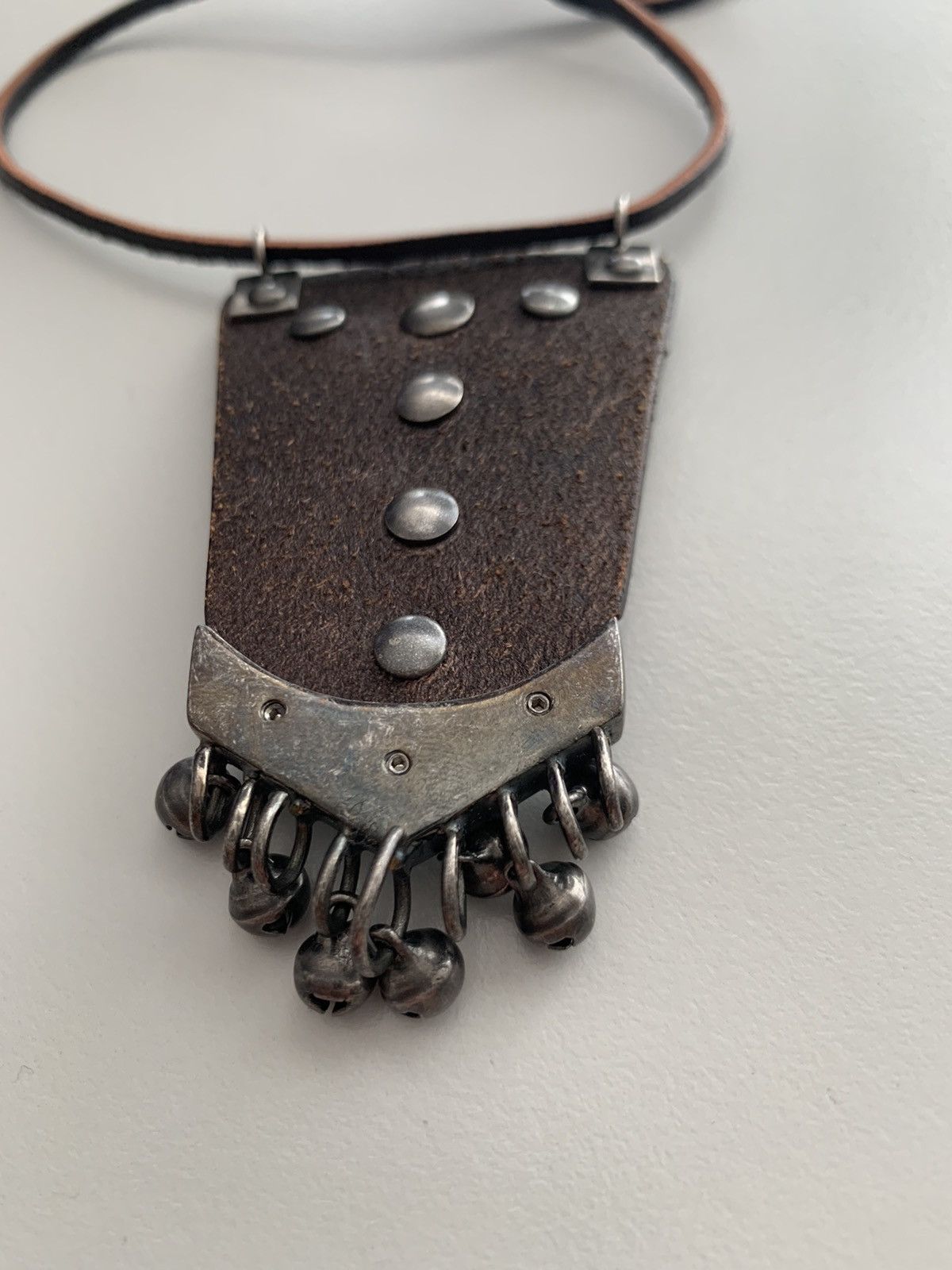 Saint Laurent Paris Saint Laurent ss15 psych rock leather/stone necklace Size ONE SIZE - 4 Thumbnail