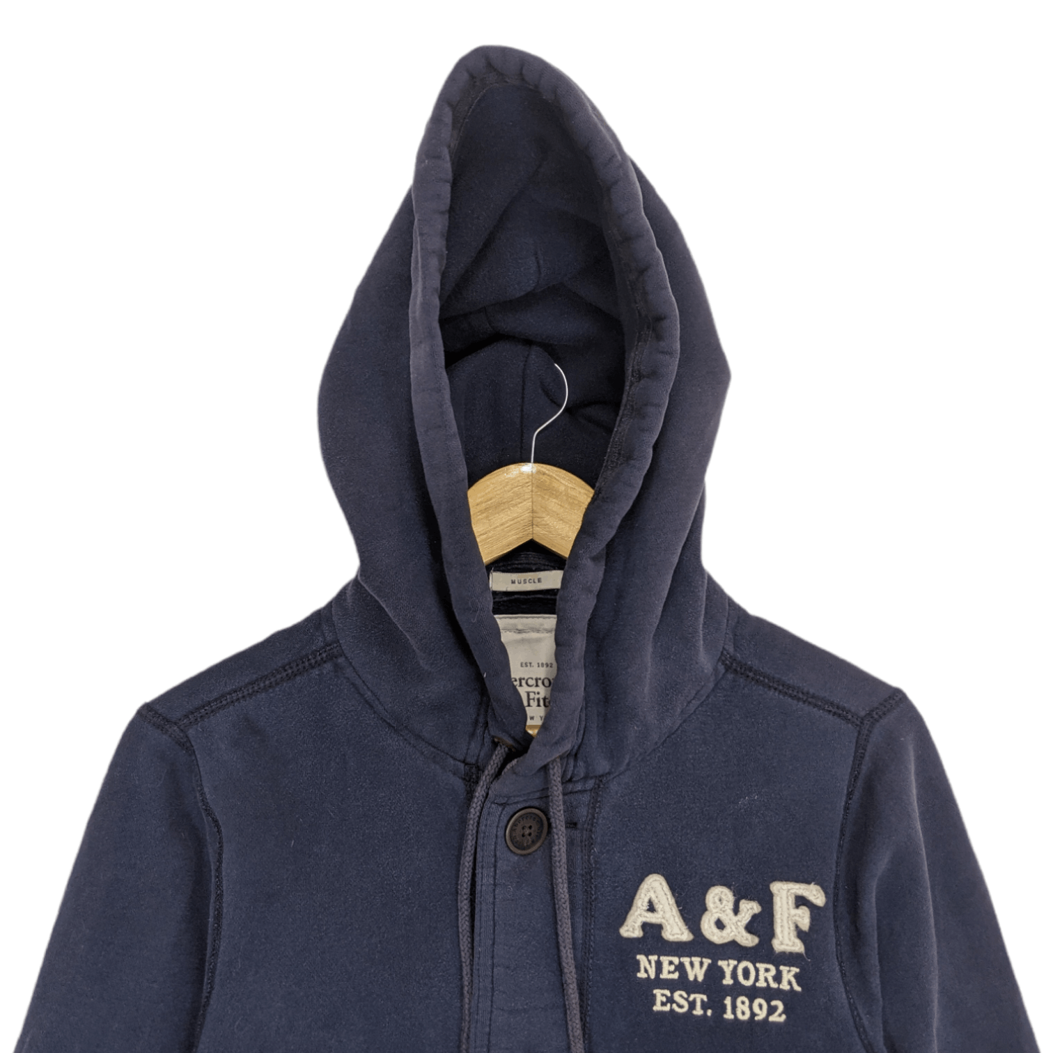 Abercrombie & Fitch ABERCROMBIE & FITCH Button Up Jacket Hoodie Size US M / EU 48-50 / 2 - 4 Thumbnail
