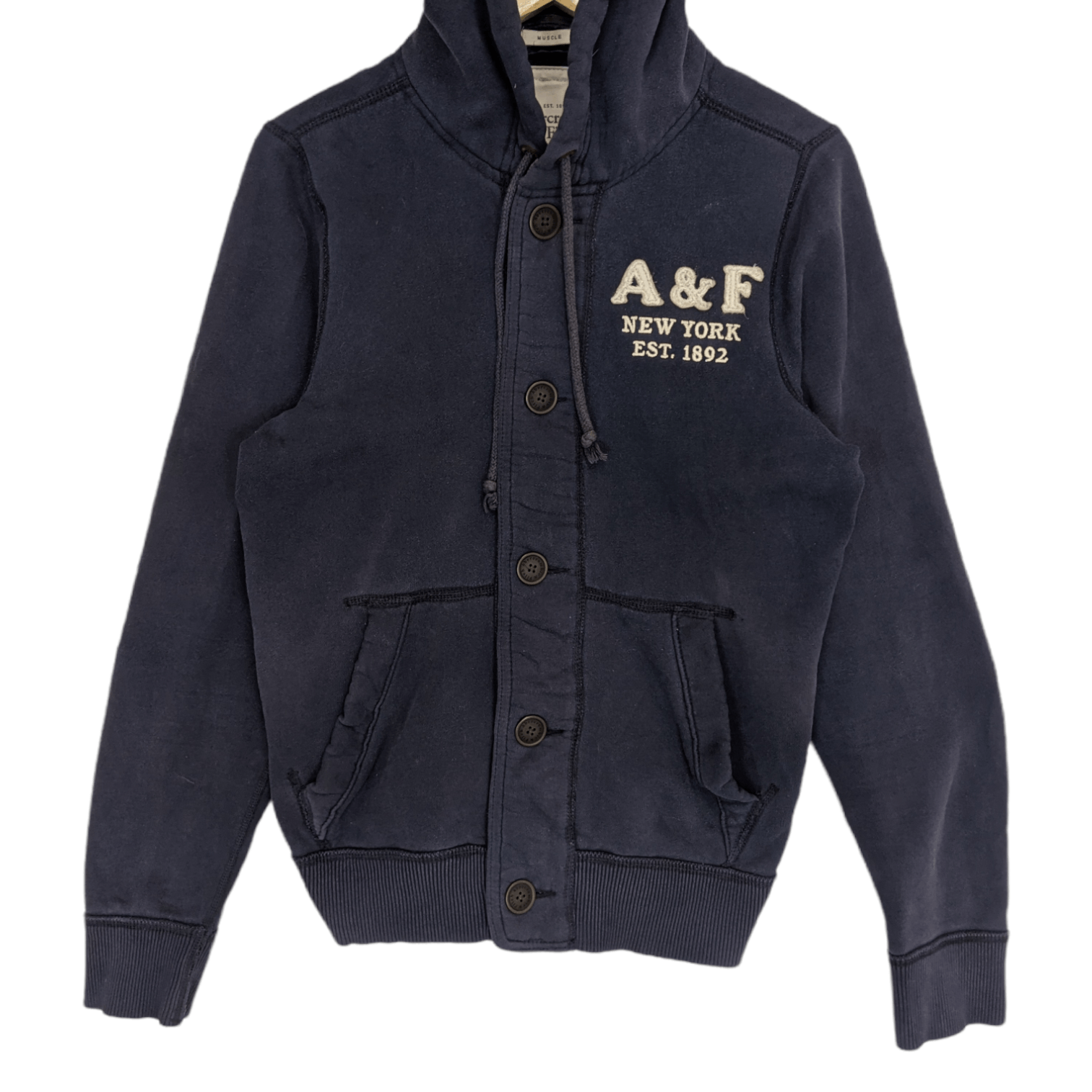 Abercrombie Fitch ABERCROMBIE FITCH Button Up Jacket Hoodie Grailed