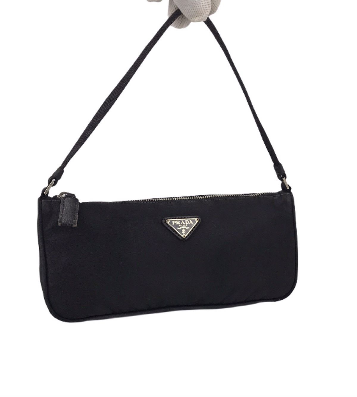 Prada vintage Prada Nylon Tesutto Pochette Handcary Size ONE SIZE - 3 Thumbnail