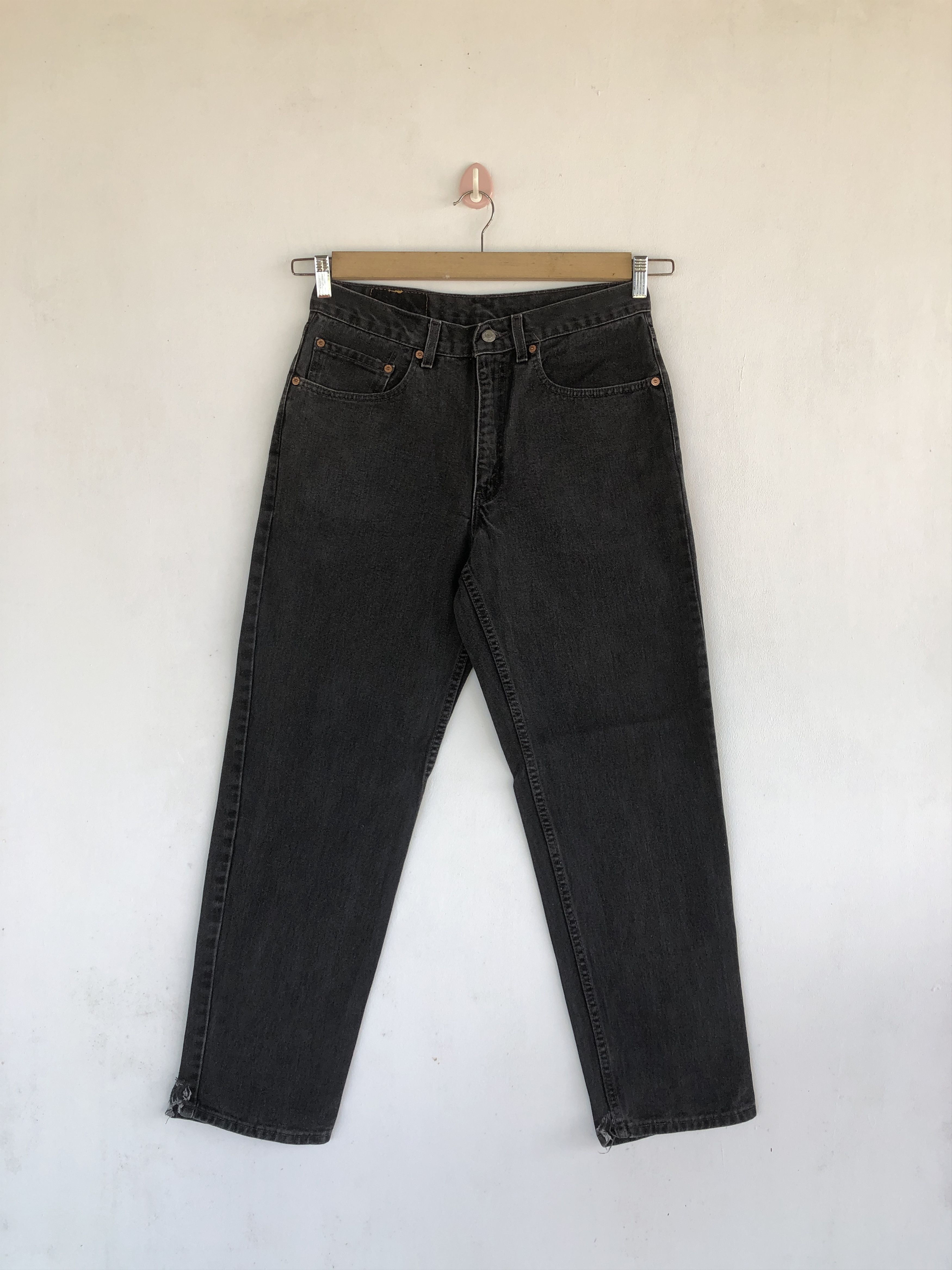 Levi's Vintage Levis 550 Faded Black Jeans Levis Light Wash Denim Size 28" / US 6 / IT 42 - 1 Thumbnail