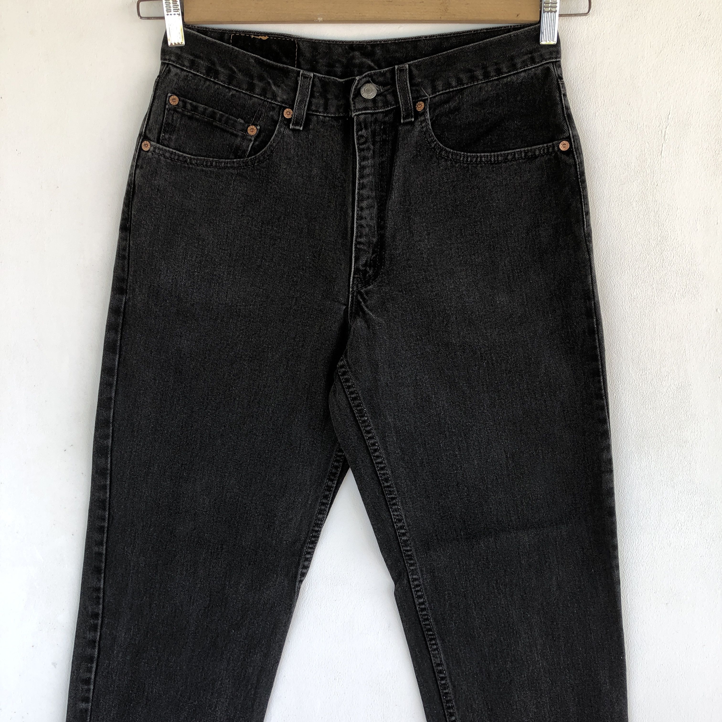 Levi's Vintage Levis 550 Faded Black Jeans Levis Light Wash Denim Size 28" / US 6 / IT 42 - 5 Thumbnail