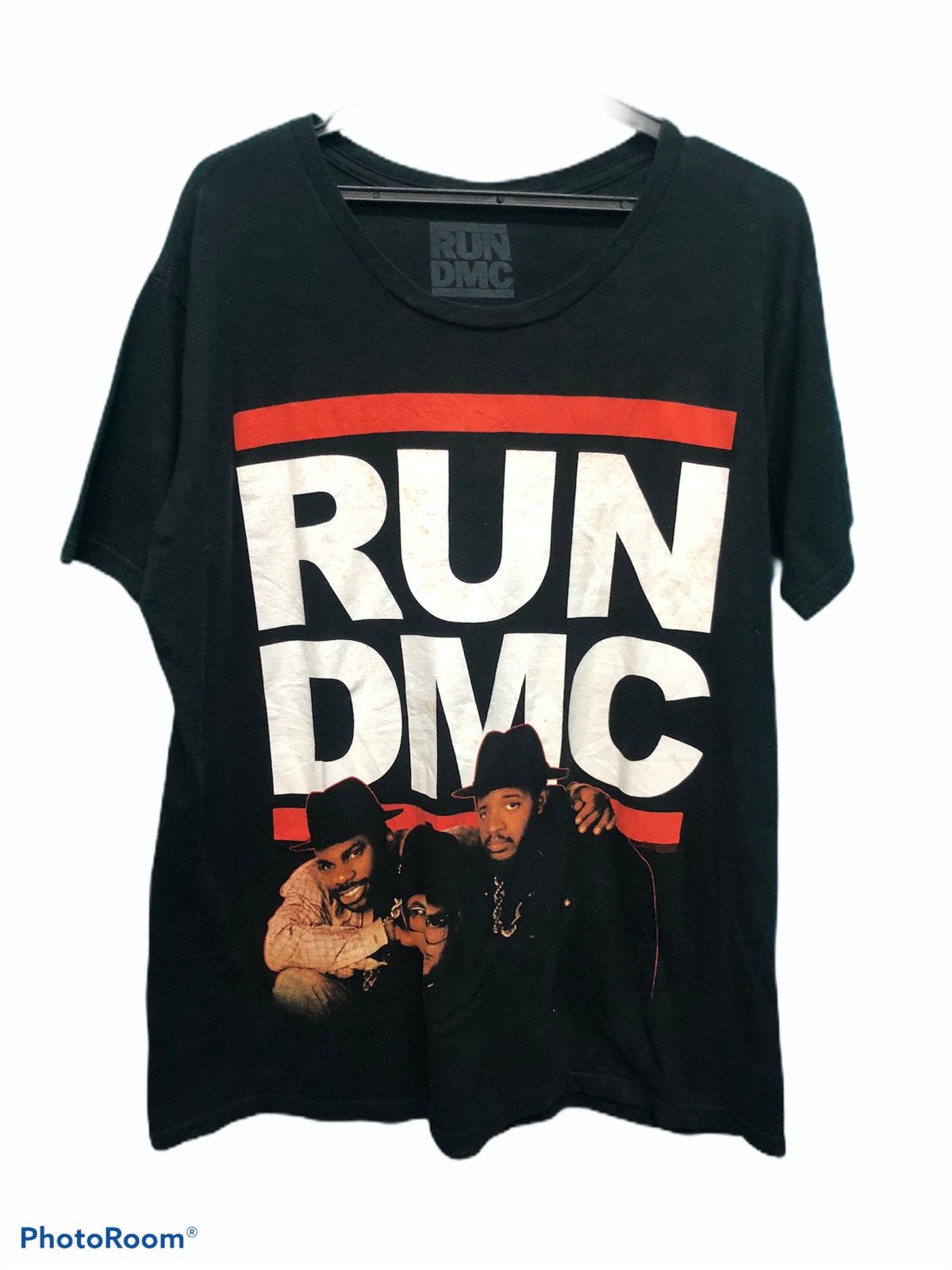 image of Band Tees x Rap Tees Run Dmc Rap Tees Size XL in Black, Men's