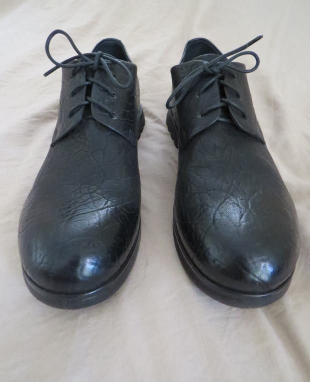 Marsell Bison Leather Derby Shoes Black size 43 Italy Size US 10 / EU 43 - 4 Thumbnail