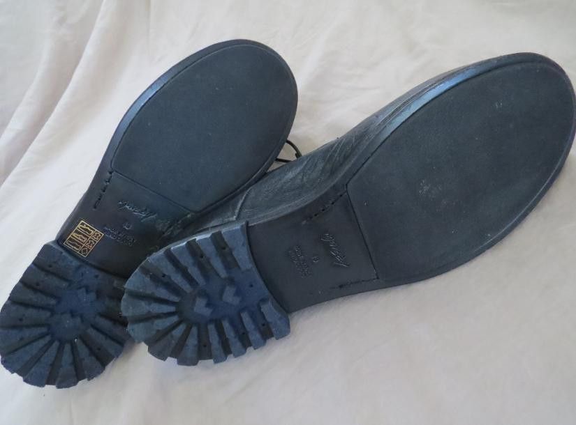 Marsell Bison Leather Derby Shoes Black size 43 Italy Size US 10 / EU 43 - 6 Thumbnail