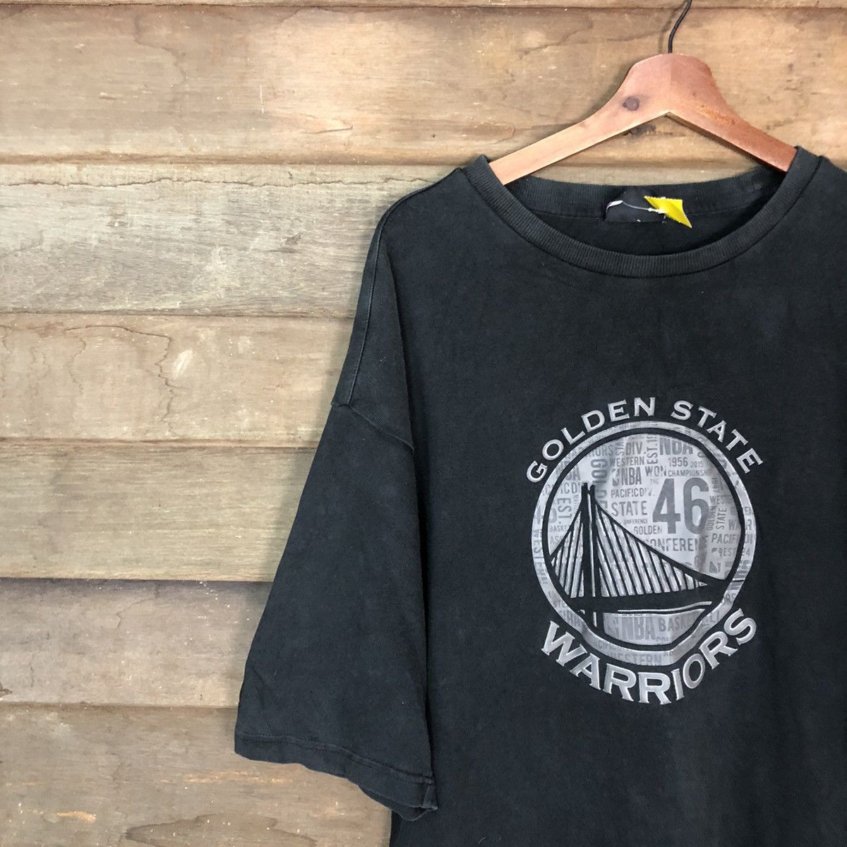 NBA NBA Golden State Warrior Black Short Sleeve Tshirt #2943 Size US XL / EU 56 / 4 - 7 Thumbnail