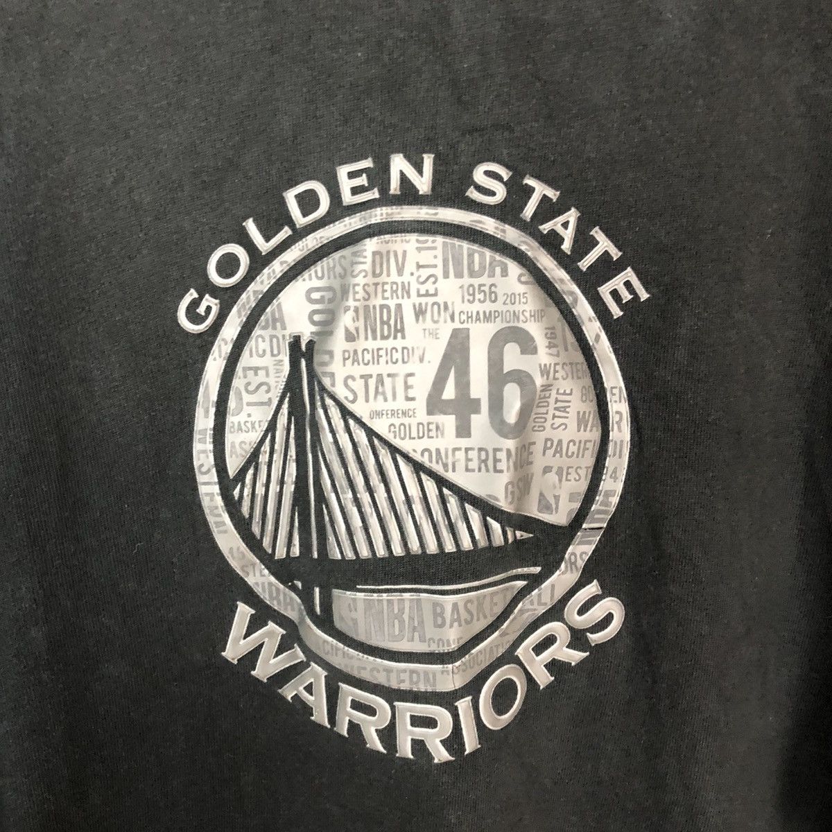 NBA NBA Golden State Warrior Black Short Sleeve Tshirt #2943 Size US XL / EU 56 / 4 - 10 Thumbnail