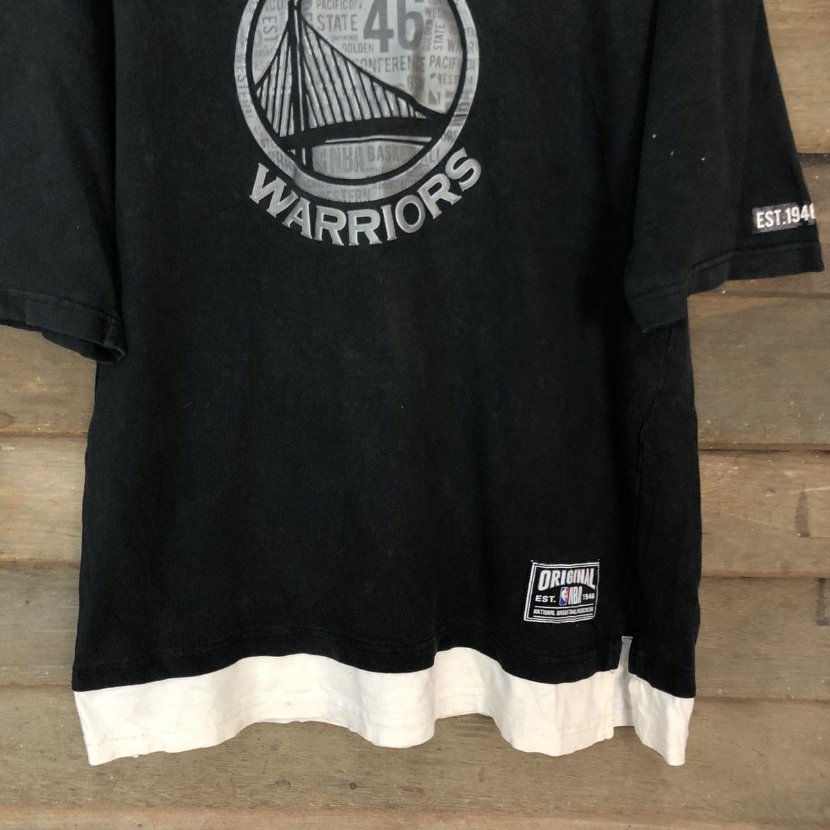 NBA NBA Golden State Warrior Black Short Sleeve Tshirt #2943 Size US XL / EU 56 / 4 - 8 Thumbnail