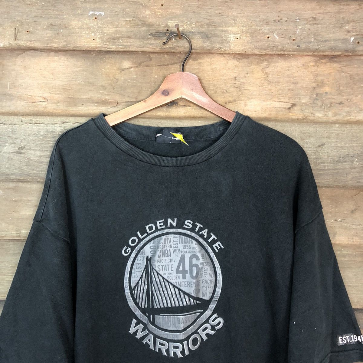 NBA NBA Golden State Warrior Black Short Sleeve Tshirt #2943 Size US XL / EU 56 / 4 - 9 Thumbnail