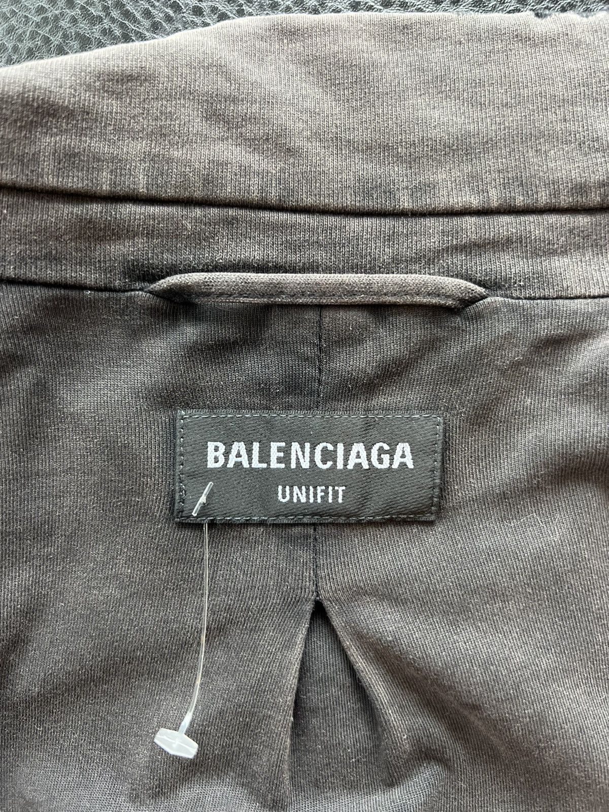 Balenciaga Balenciaga Distressed Double-Breasted Cotton-Jersey Blazer Size US M / EU 48-50 / 2 - 7 Thumbnail