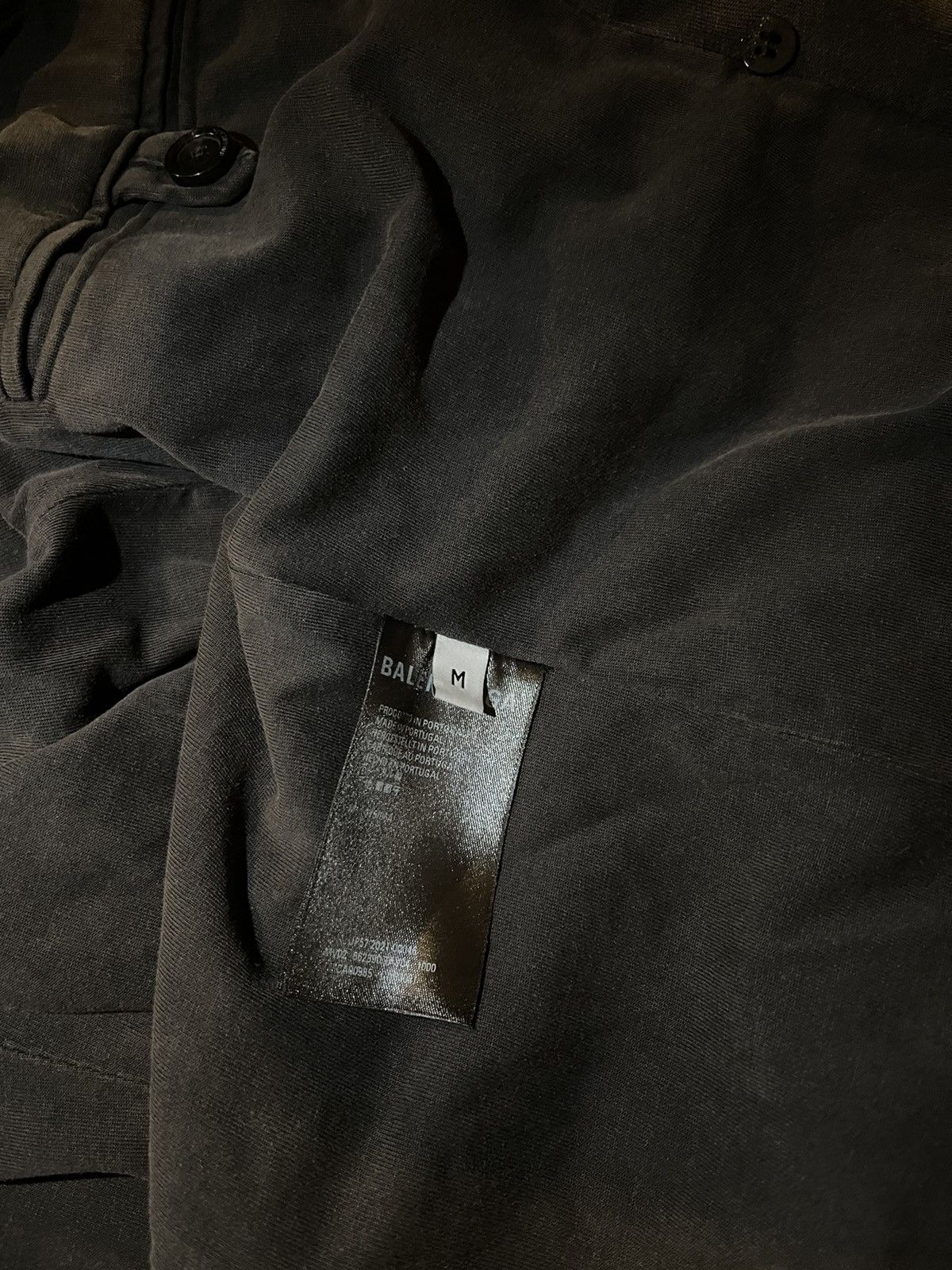 Balenciaga Balenciaga Distressed Double-Breasted Cotton-Jersey Blazer Size US M / EU 48-50 / 2 - 8 Thumbnail