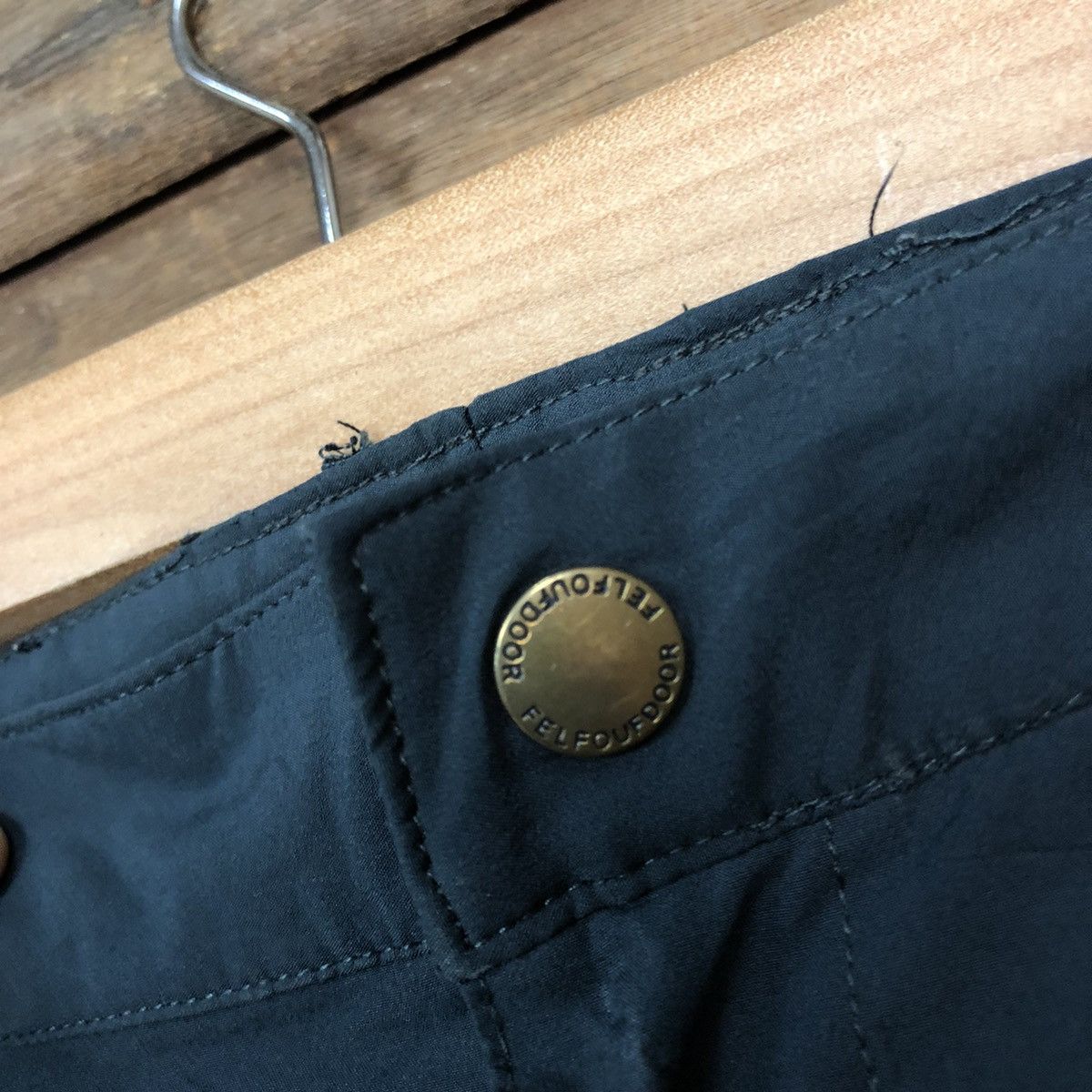 Japanese Brand Felf Fouf Door Dark Blue Cargo Pants #3369 Size US 33 - 8 Thumbnail