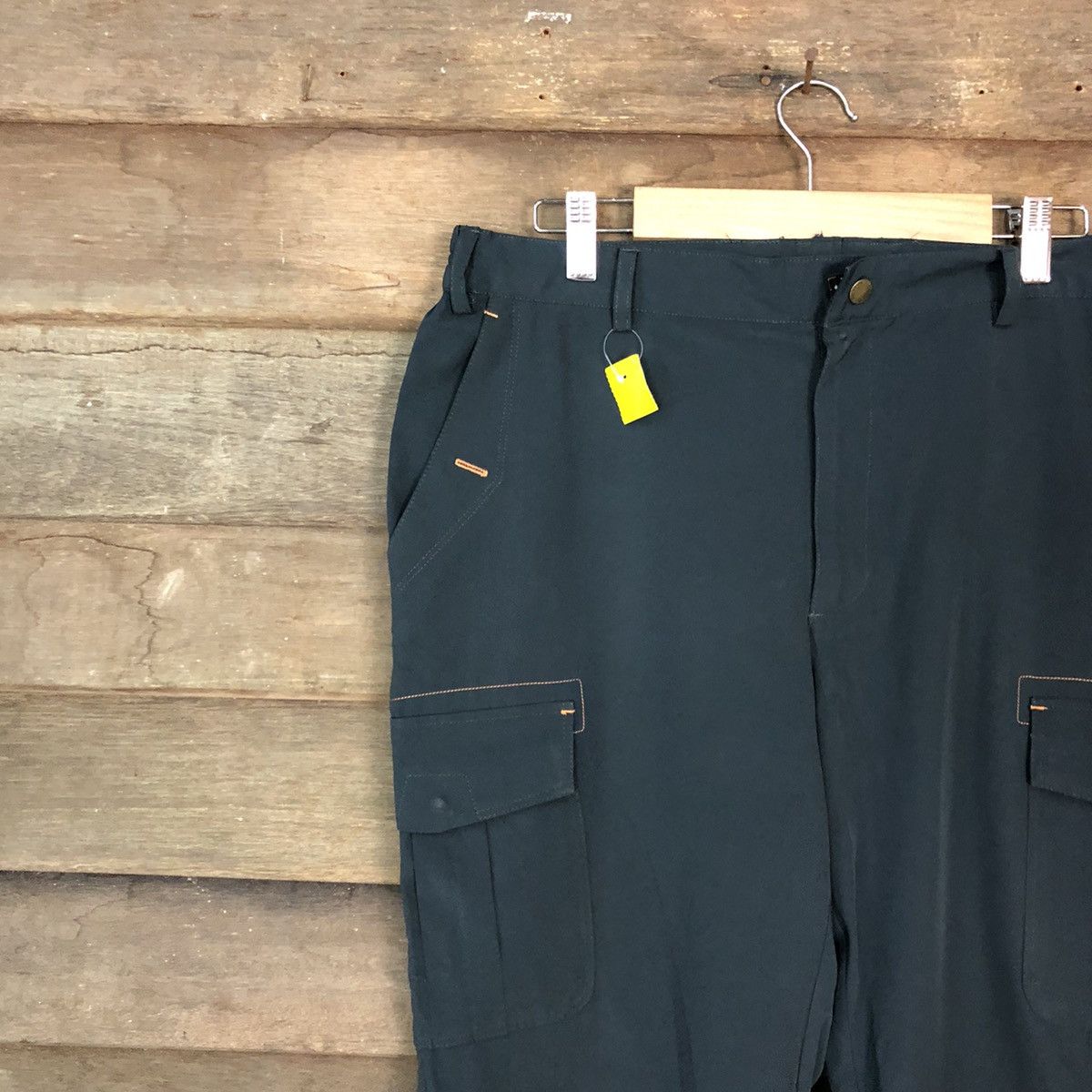 Japanese Brand Felf Fouf Door Dark Blue Cargo Pants #3369 Size US 33 - 6 Thumbnail