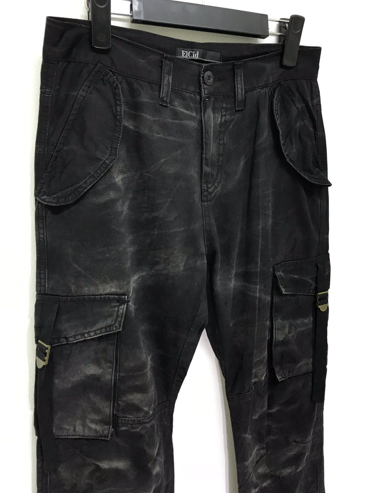 Japanese Brand El Cid Cargo Pant Black Smoke Style Size US 30 / EU 46 - 7 Thumbnail